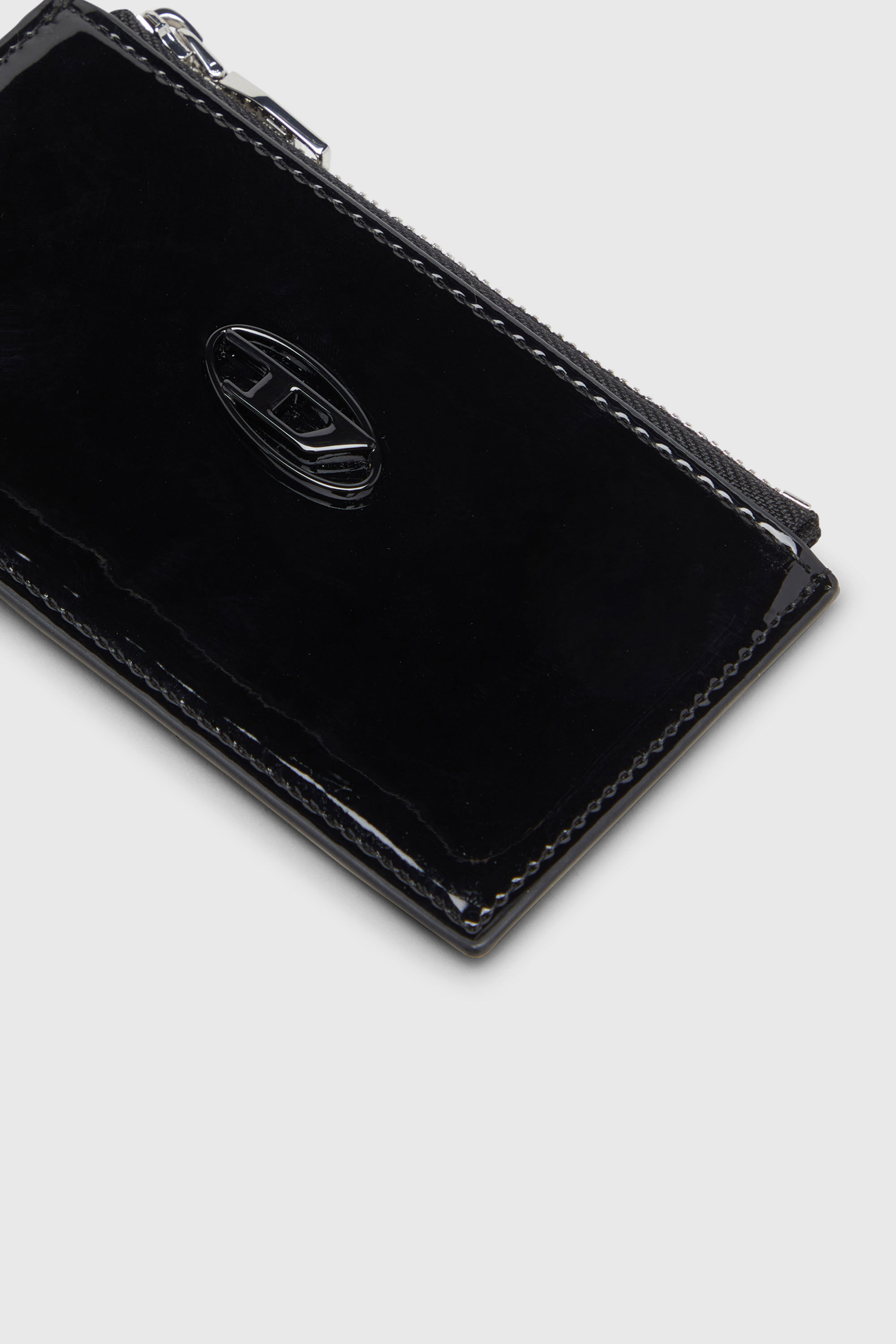 Diesel - PLAY CARD HOLDER III, Woman's Card holder with glossy finish in Black - 3