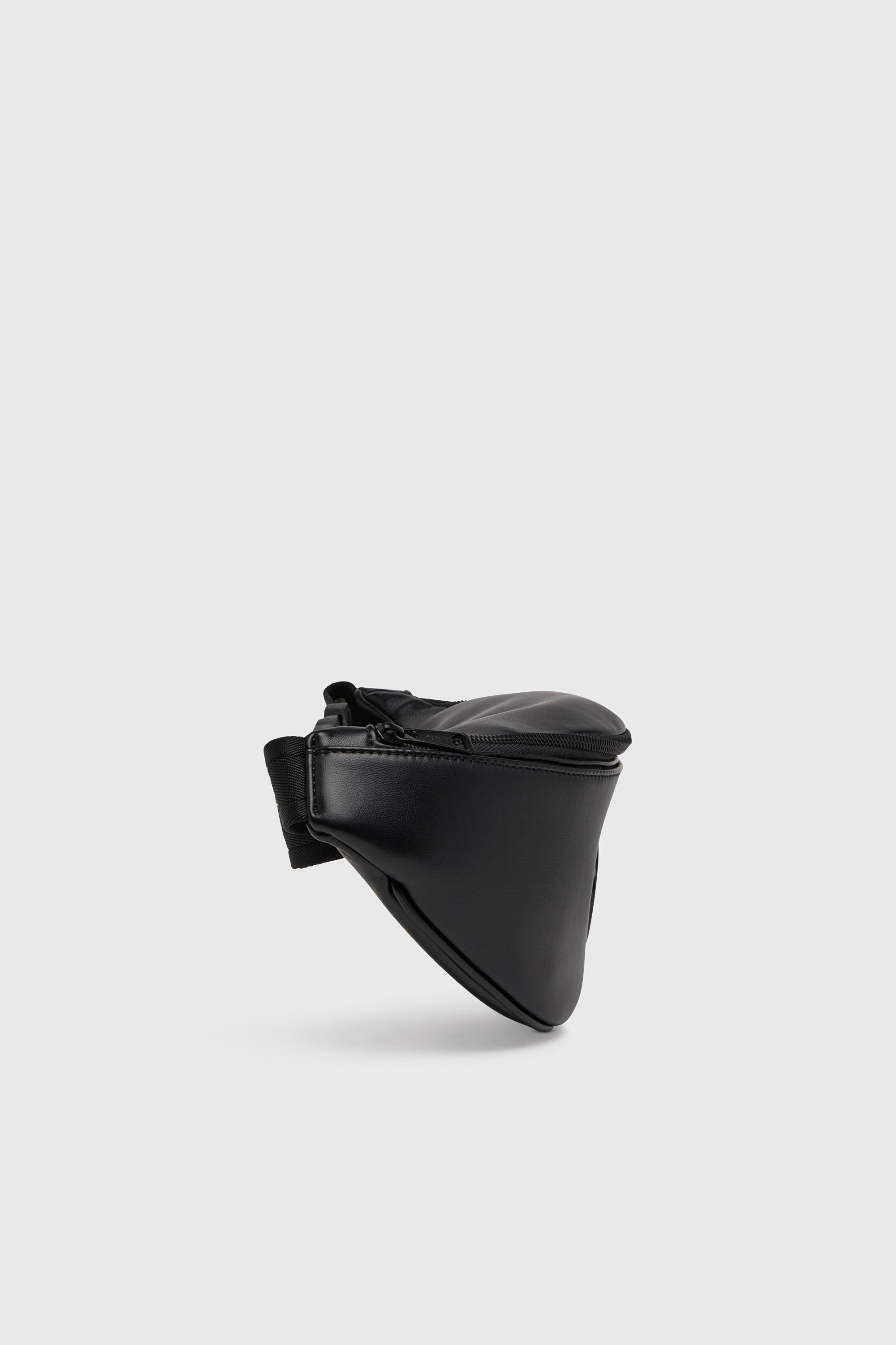 Diesel - HOLI-D BELT BAG M, Man's Holi-D-Belt bag in PU and neoprene in Black - 4