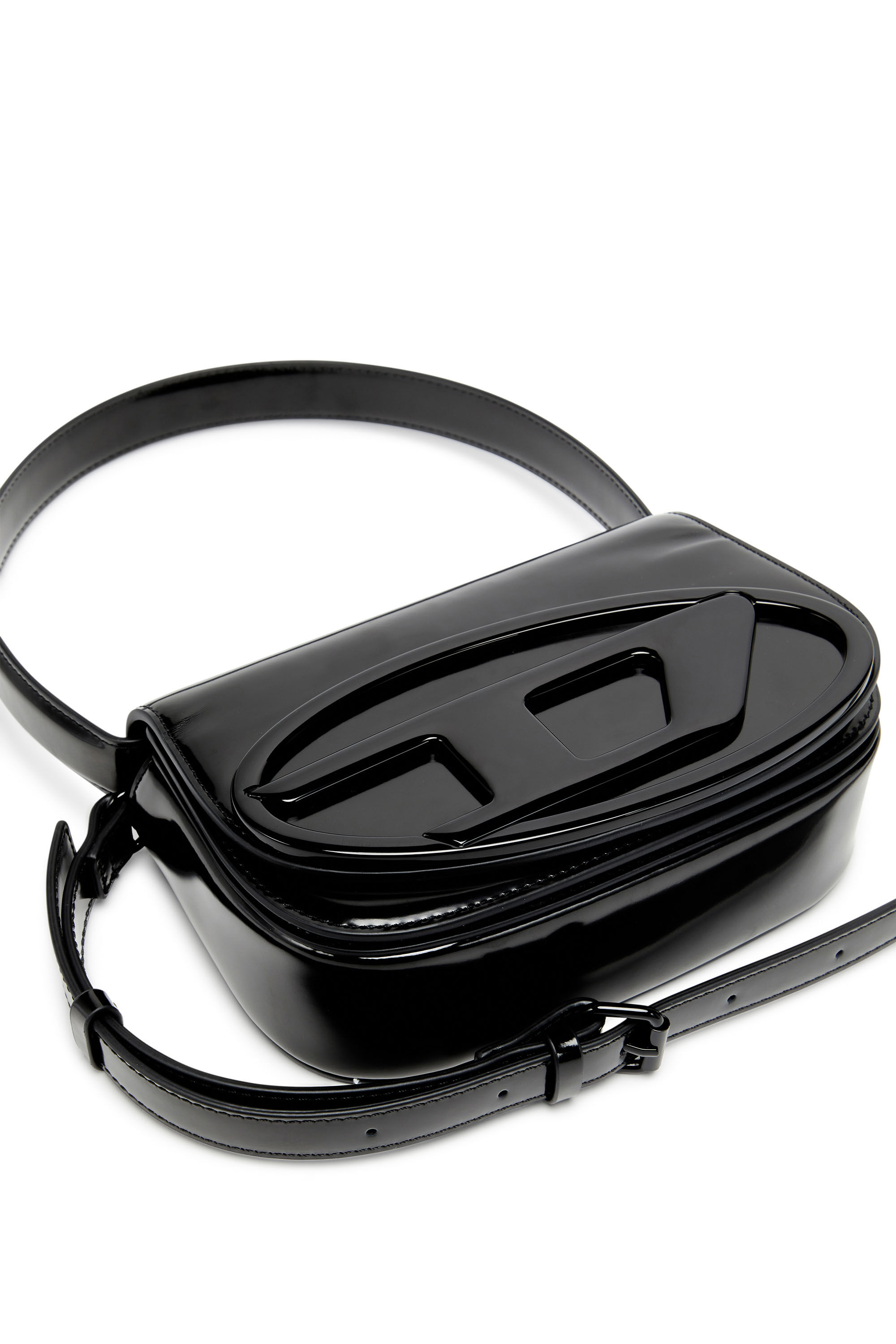 バッグ 1DR-Iconic shoulder bag diesel Women's 1DR-Iconic shoulder bag in flocked fabric | Brown