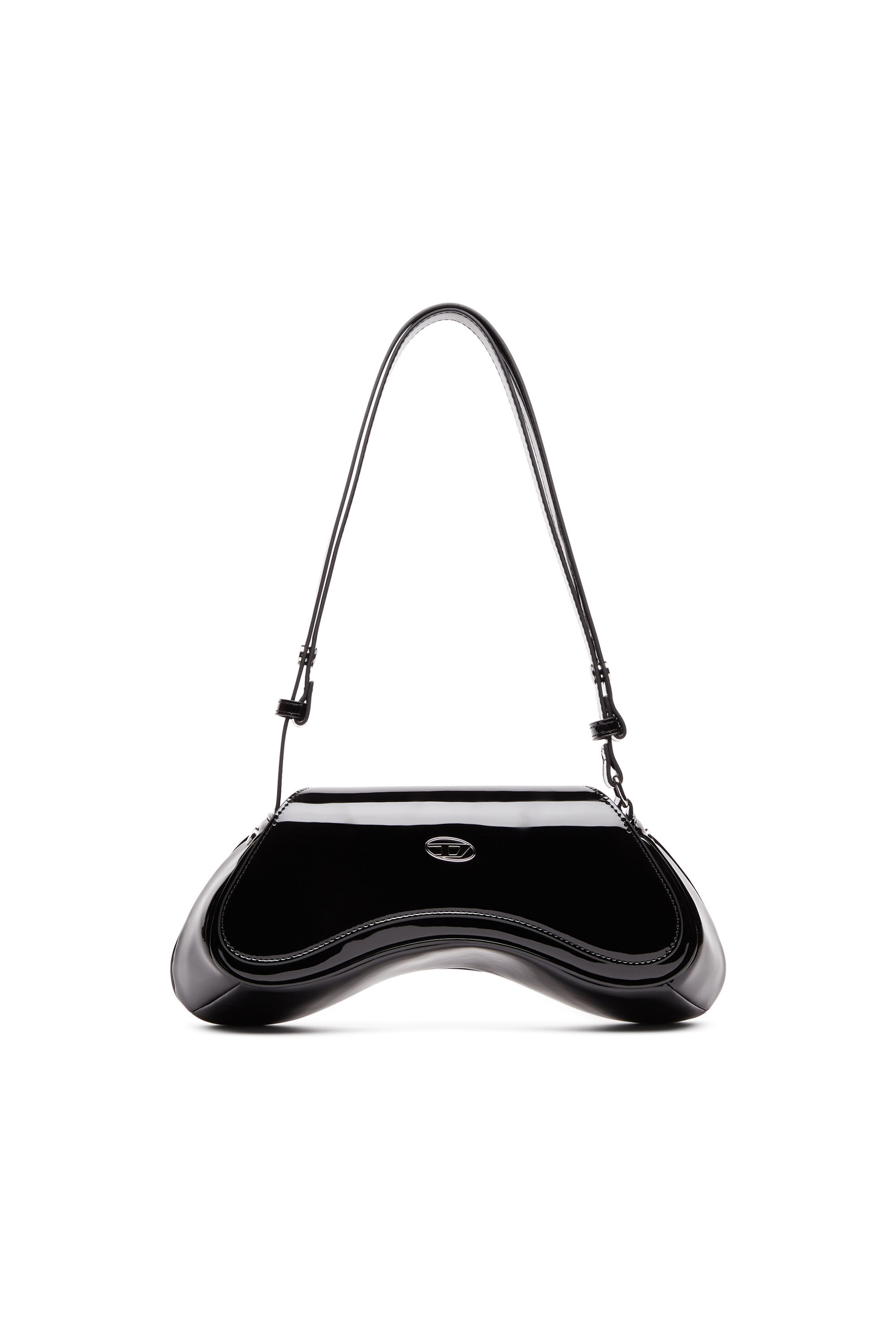 バッグ diesel leather shoulder bag black pink 1DR Woman: Fashion Show bicolour leather shoulder bag | Diesel