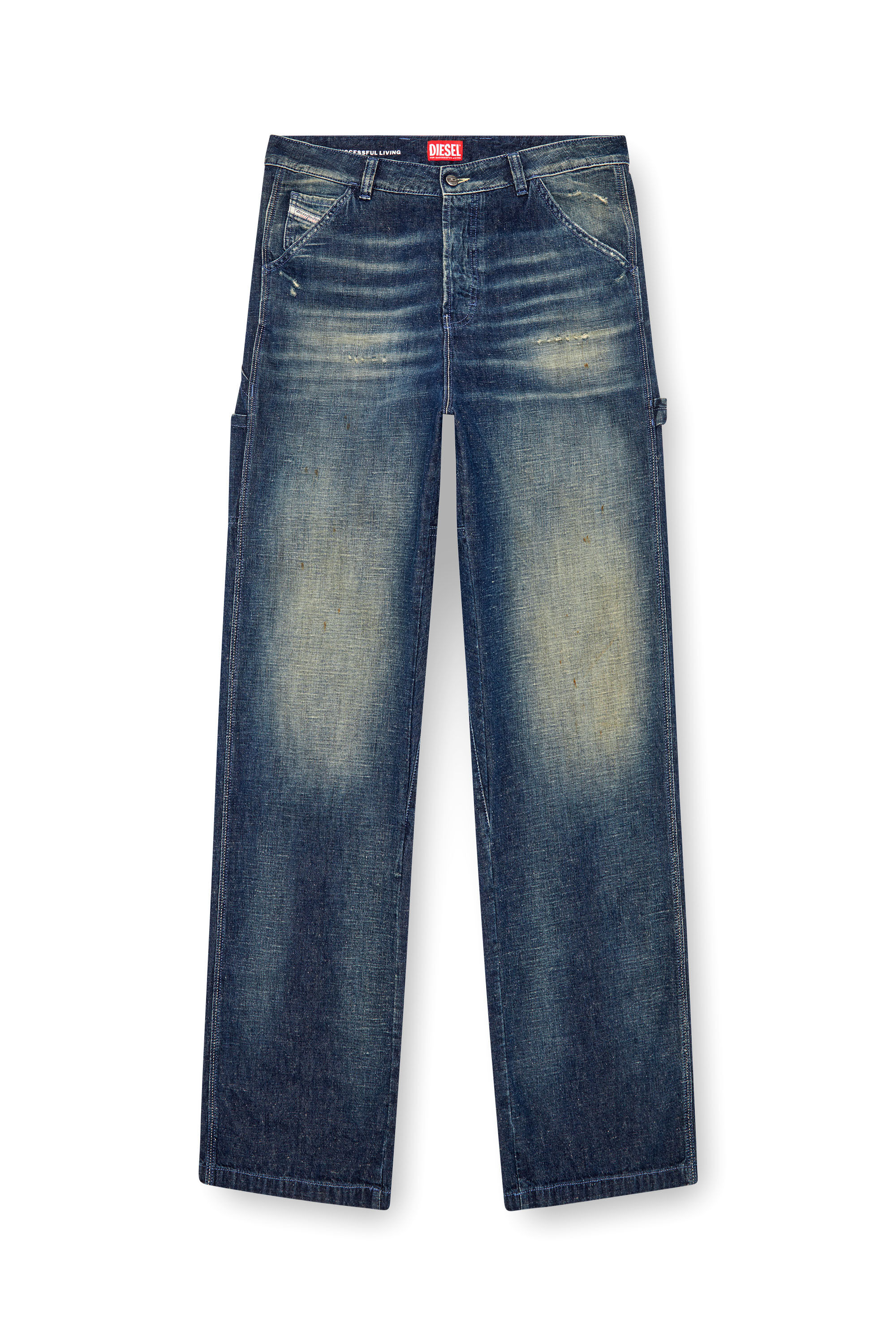 Diesel - Man Straight Jeans D-Livery 09J91, Dark Blue - Image 2