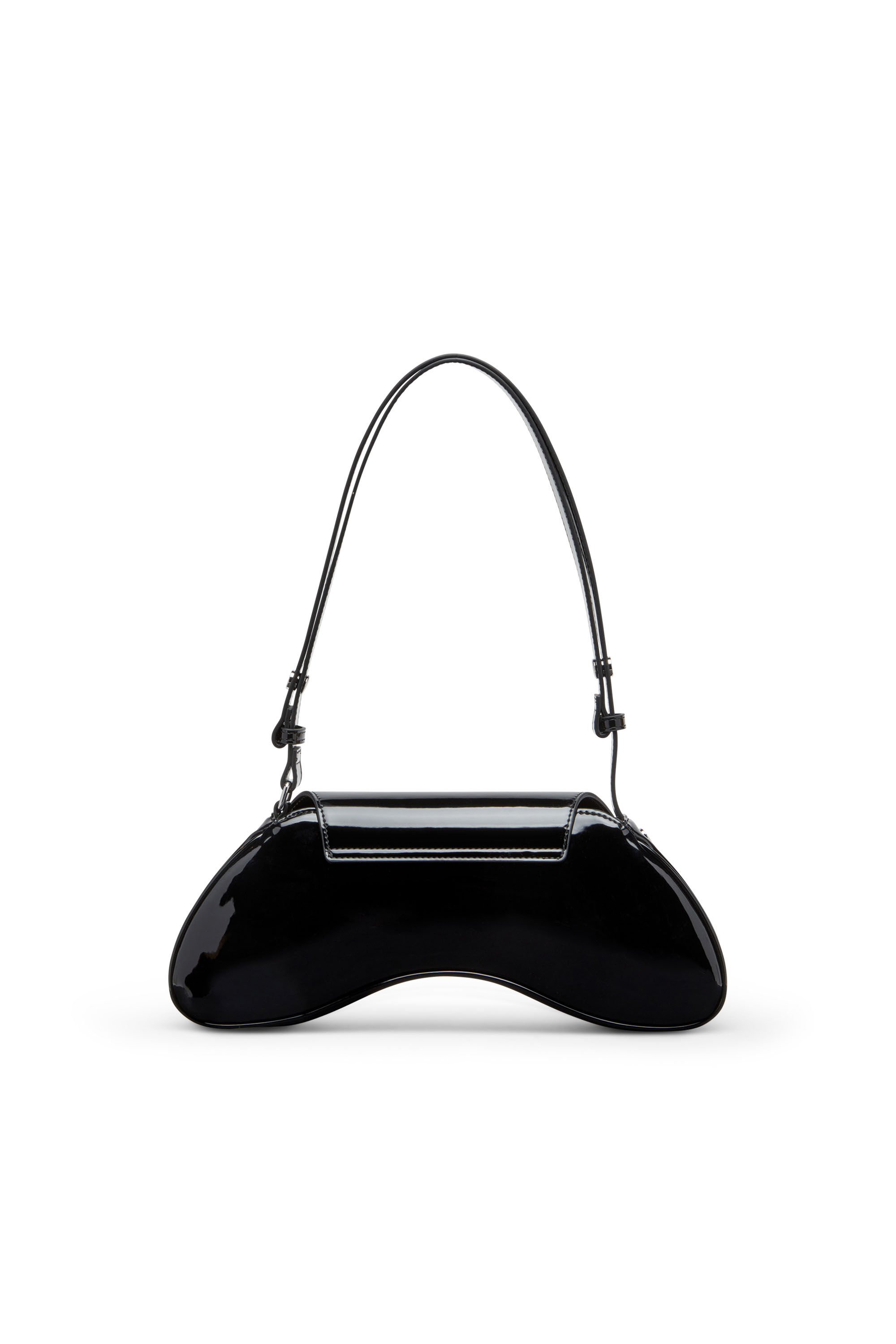 Diesel - PLAY CROSSBODY, Woman's Play-Crossbody bag in glossy PU in Black - 3