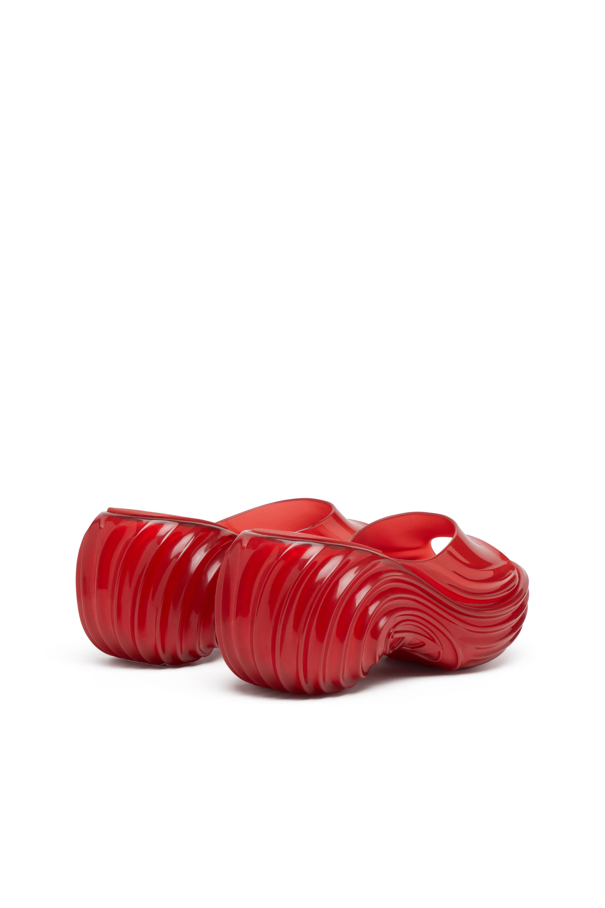 Diesel - MELISSA QUANTUM PLATFORM, Woman's Platform mule in Melflex® in Red - 3