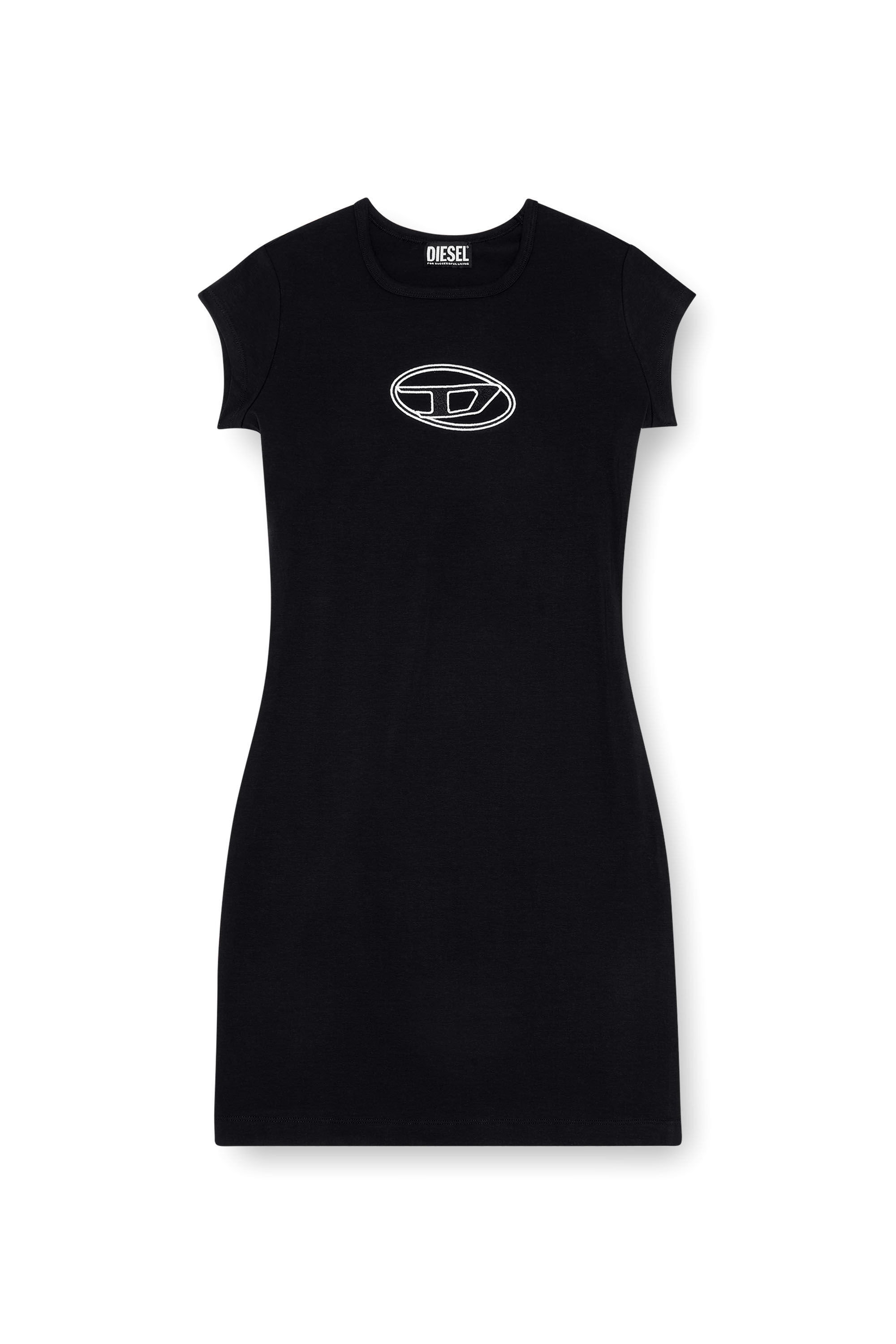 Diesel - D-ANGIEL, Woman's Short dress in Black/White - 2