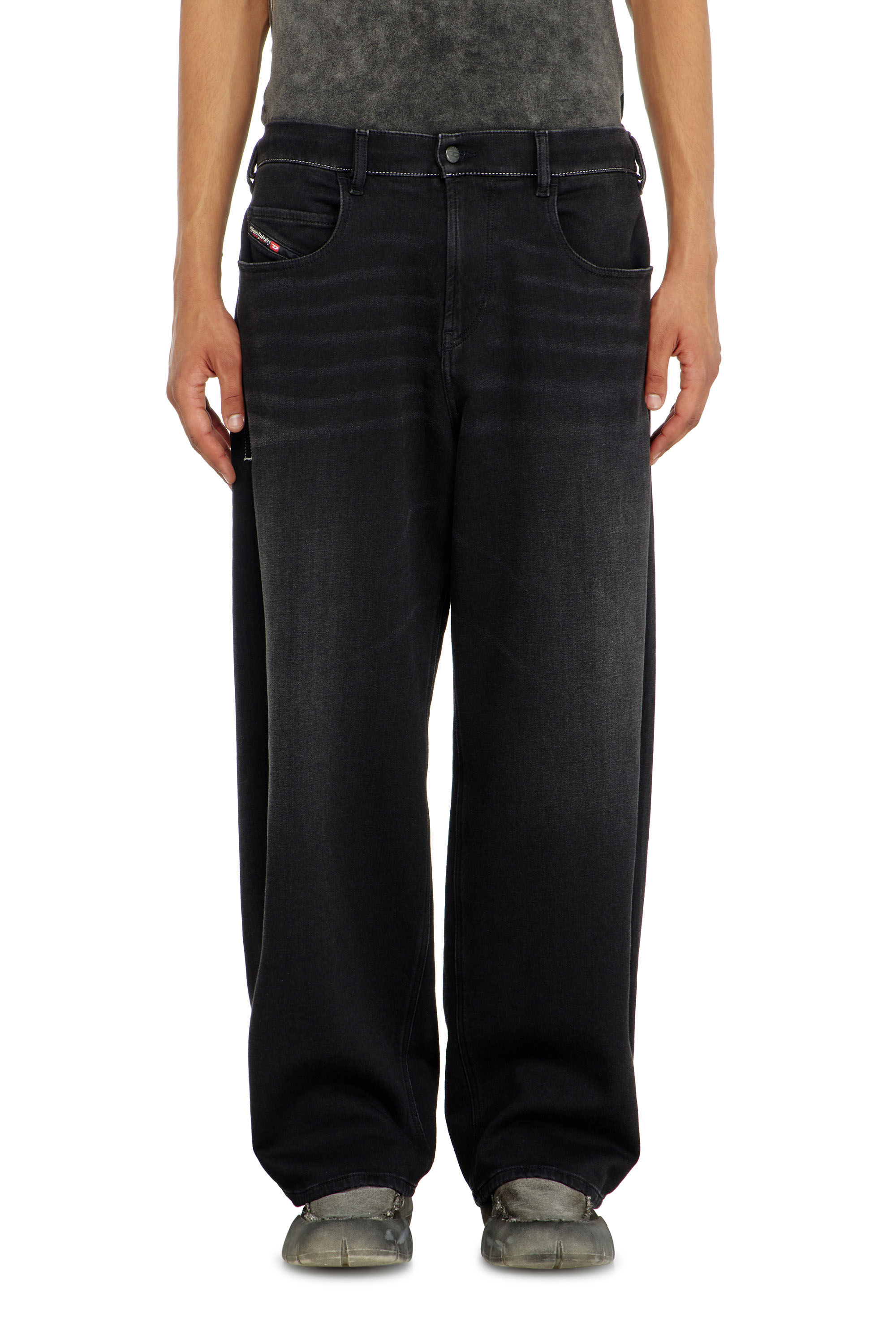 Diesel - Unisex's Relaxed 2097 D-Enim-M Joggjeans&reg; 09P90, Black/Dark grey - 2