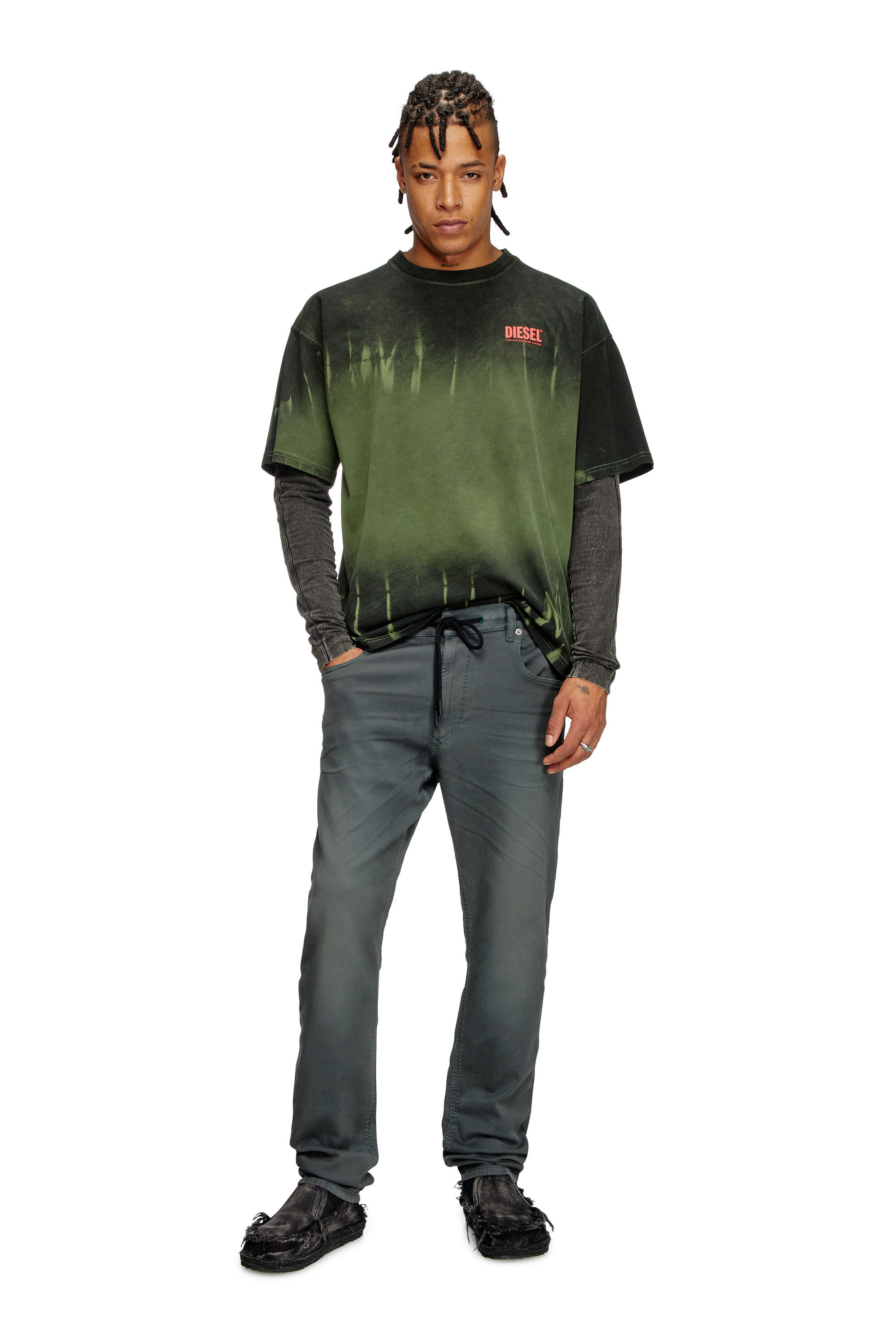 DIESEL ディーゼル KROOLEY-NE ジョグジーンズ　グレー　W32 Men's Regular Jeans | Grey | Diesel 2032 D-Krooley Joggjeans®