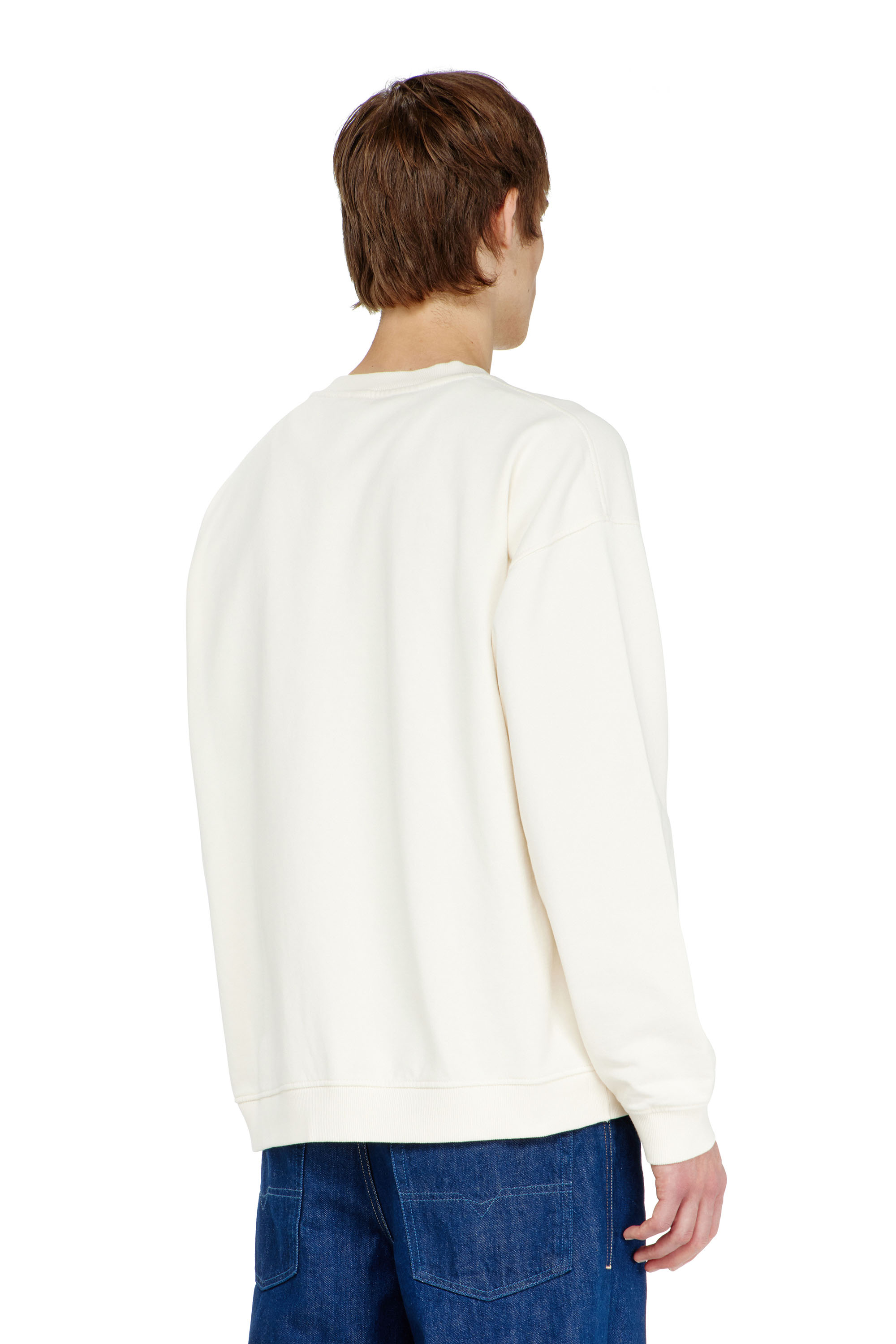 Diesel - S-BOXT-N5, Man's Cotton sweatshirt with flocked Oval D in null - 4