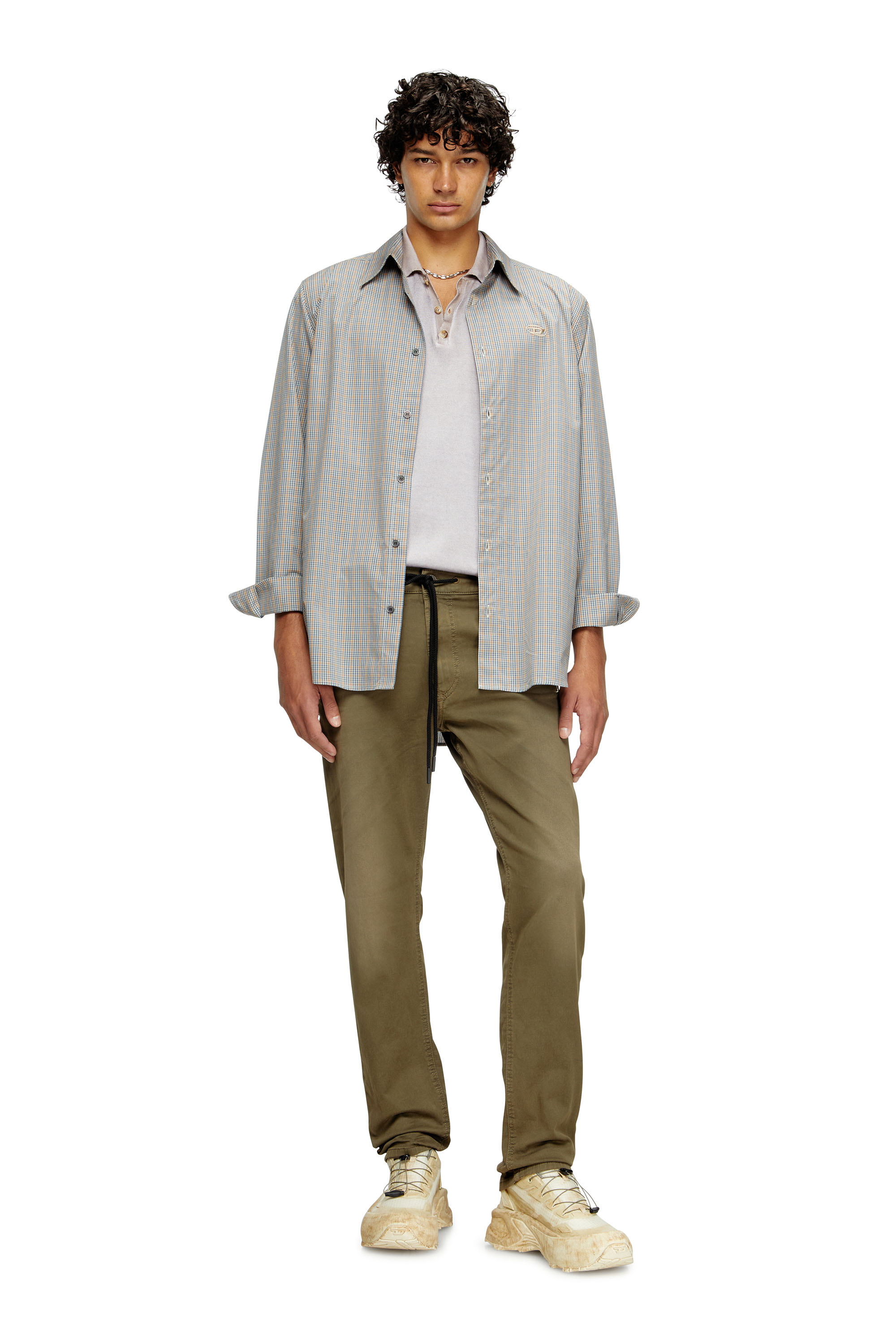 Diesel - Man's Regular 2032 D-Krooley Joggjeans® 0670M, Green - 1