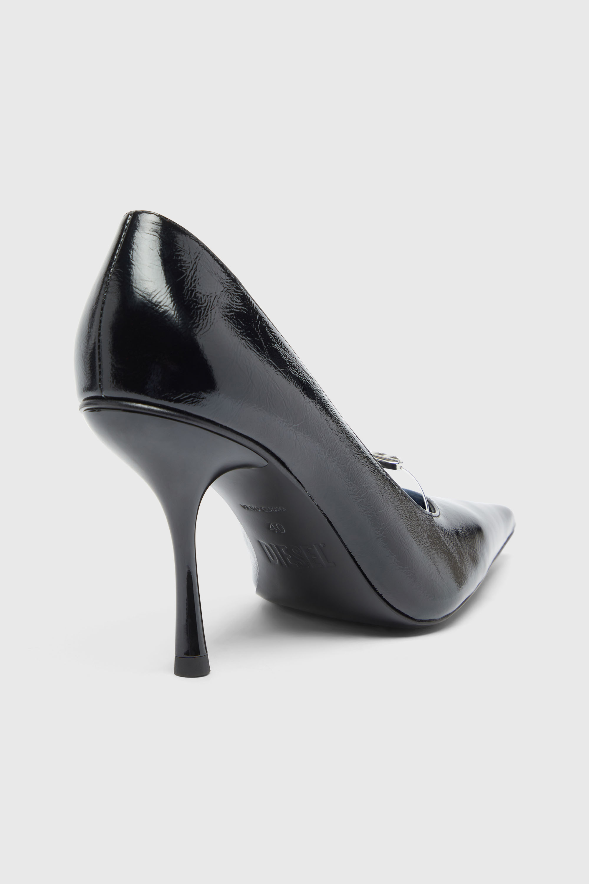 Diesel - D-JEWELS 90 P, Woman's D-Jewels - Pumps in naplak leather in Black - 4
