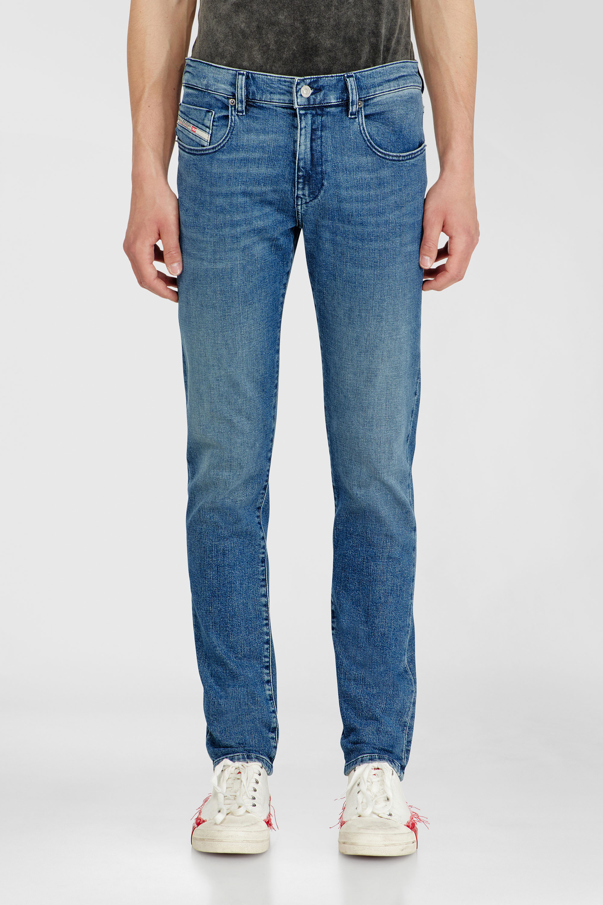 Diesel - Man's Slim Jeans 2019 D-Strukt 0HDBK, Medium blue - 1