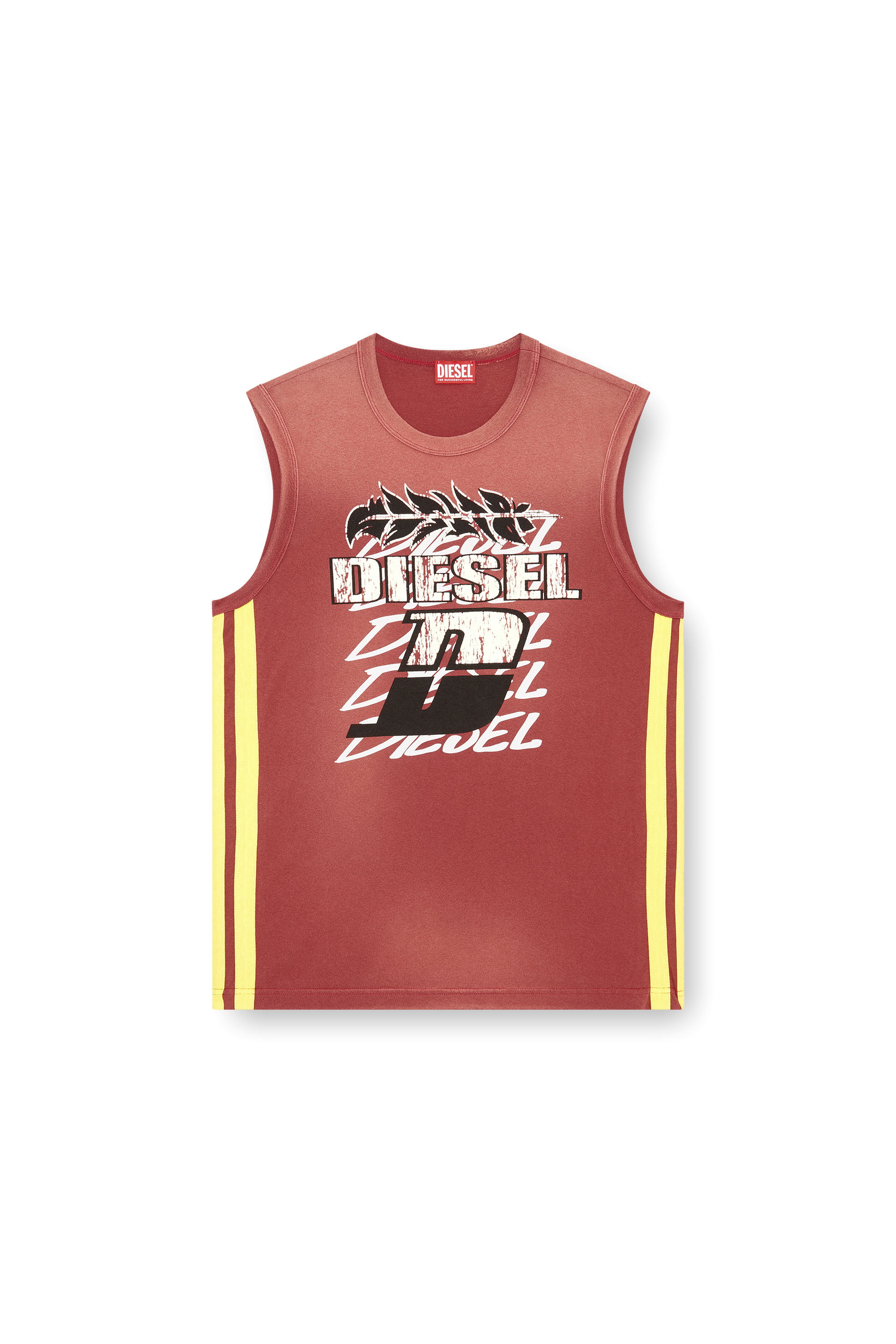 Diesel - T-BISCO-STRIPE, Red - Image 3