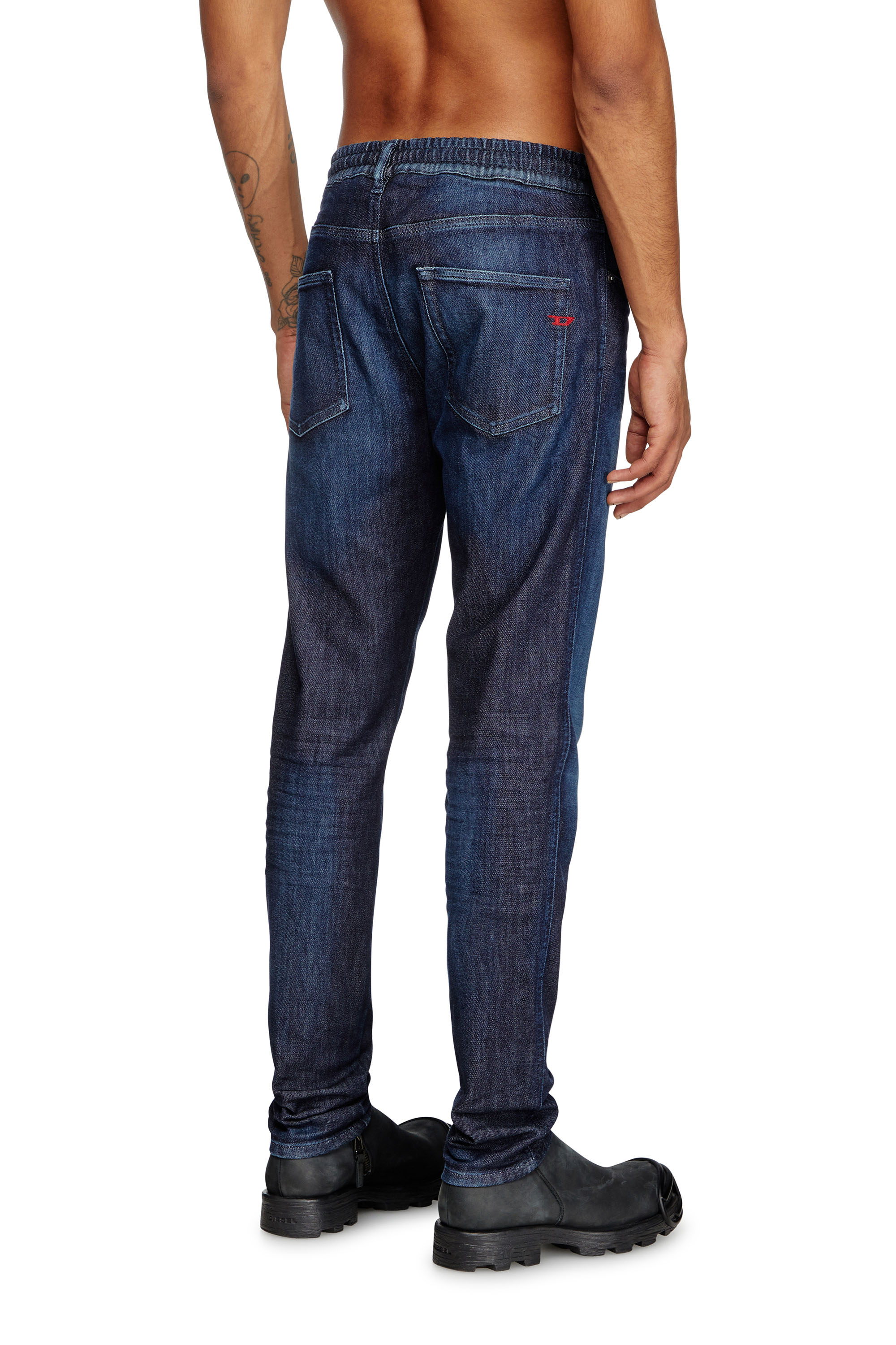 Diesel - Man's Slim 2060 D-Strukt Joggjeans® 09L11, Dark Blue - 3