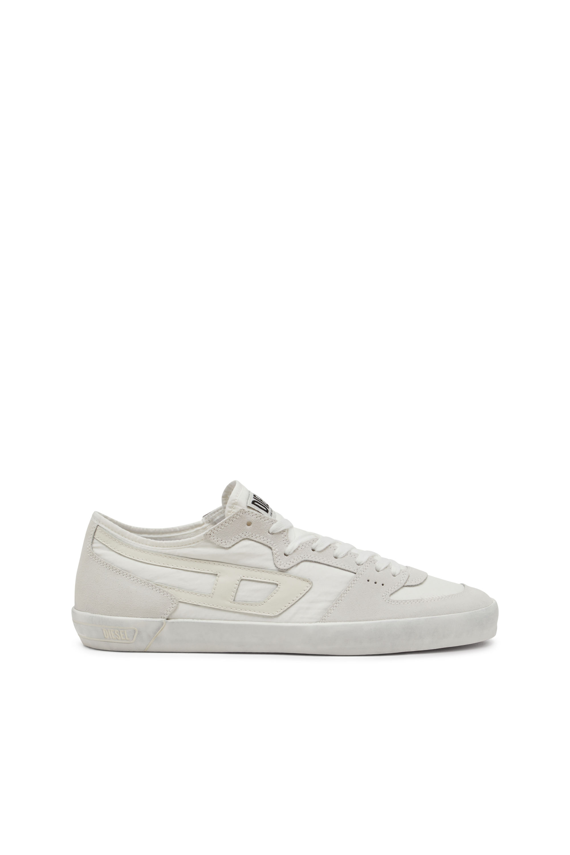 Diesel - S-LEROJI D-1 LOW, Man's S-Leroji D-Sneakers in padded ripstop and suede in White - 1