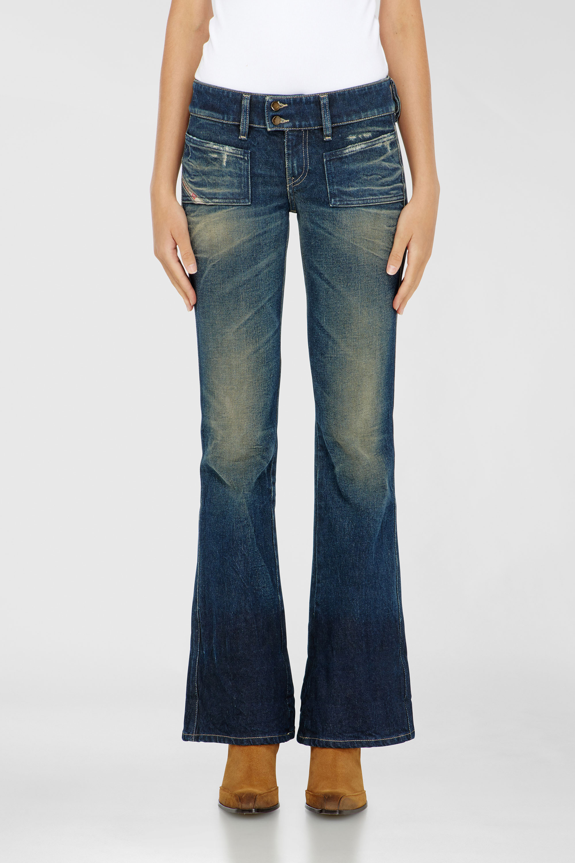 Diesel - Woman's Bootcut Jeans D-Hush 007EH, Dark Blue - 1