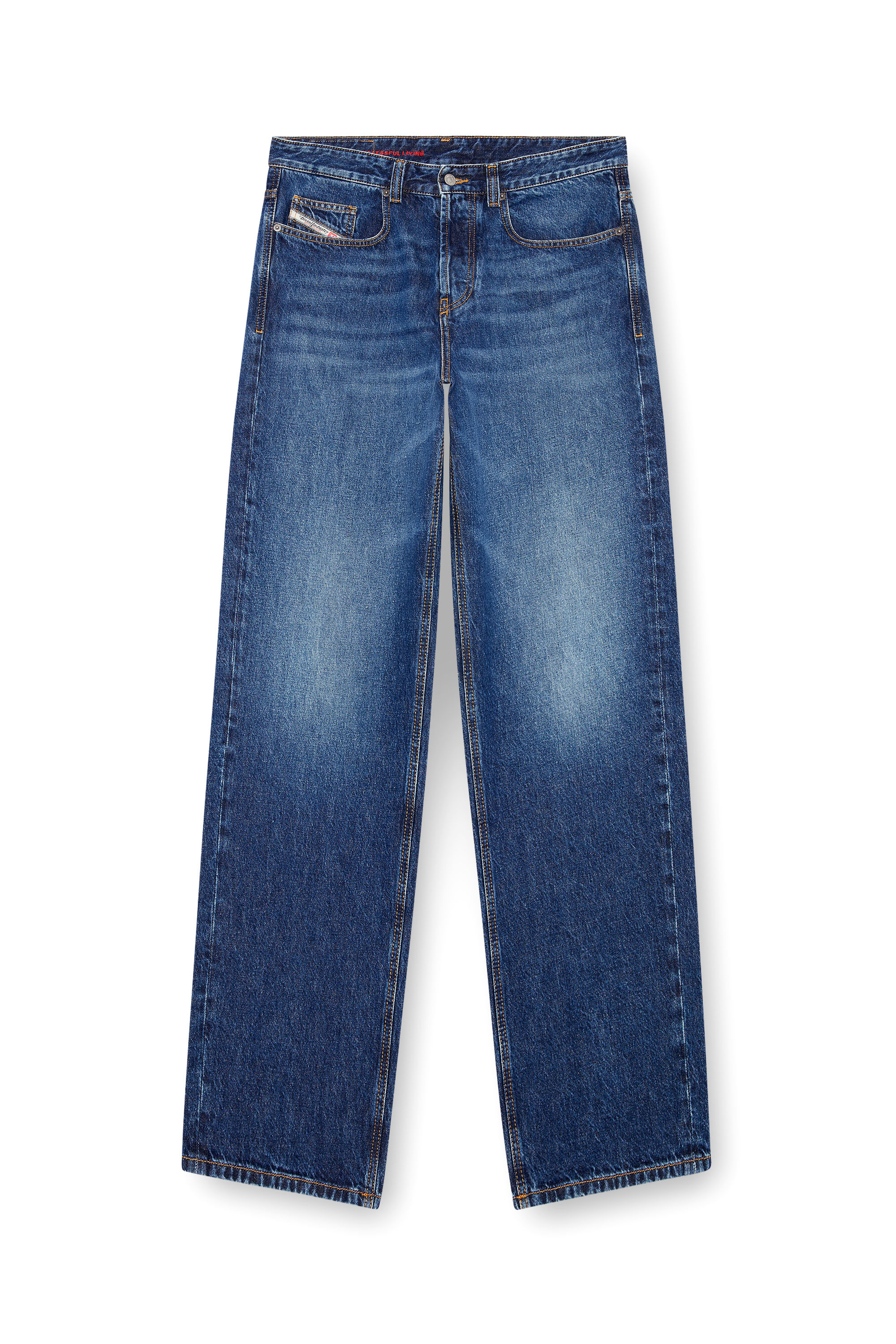 Diesel - Man's Relaxed Jeans 2001 D-Macro 09I27, Medium blue - 5