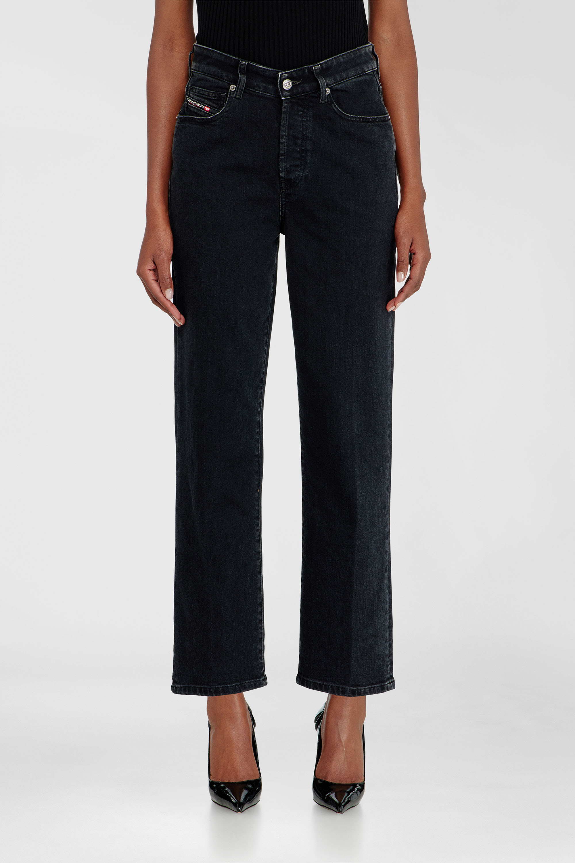 Diesel - Woman's Regular Jeans 1981 D-Went 09N89, Black/Dark grey - 1