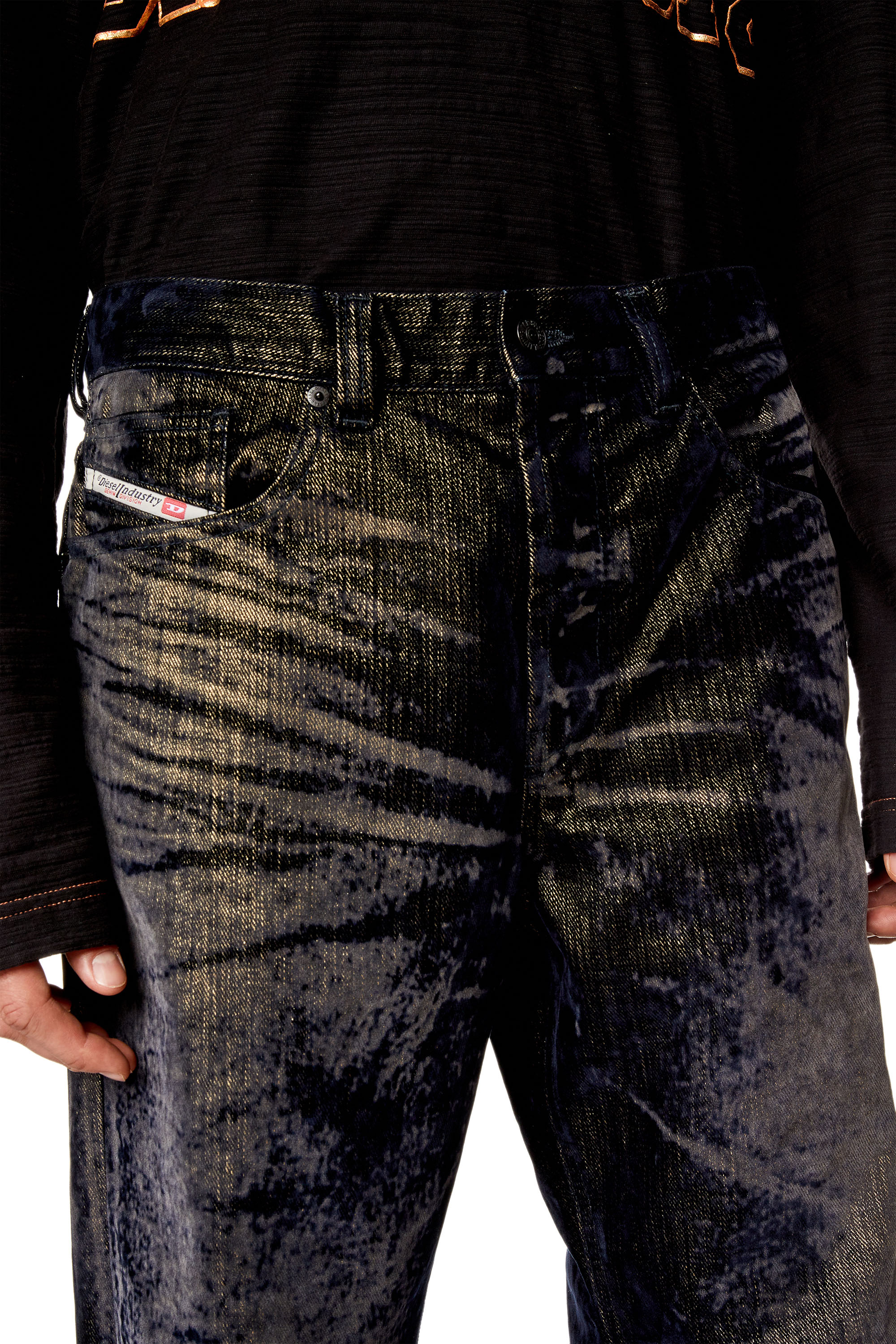 Diesel - Straight Jeans 2010 D-Macs 09I49, Black/Dark grey - Image 3