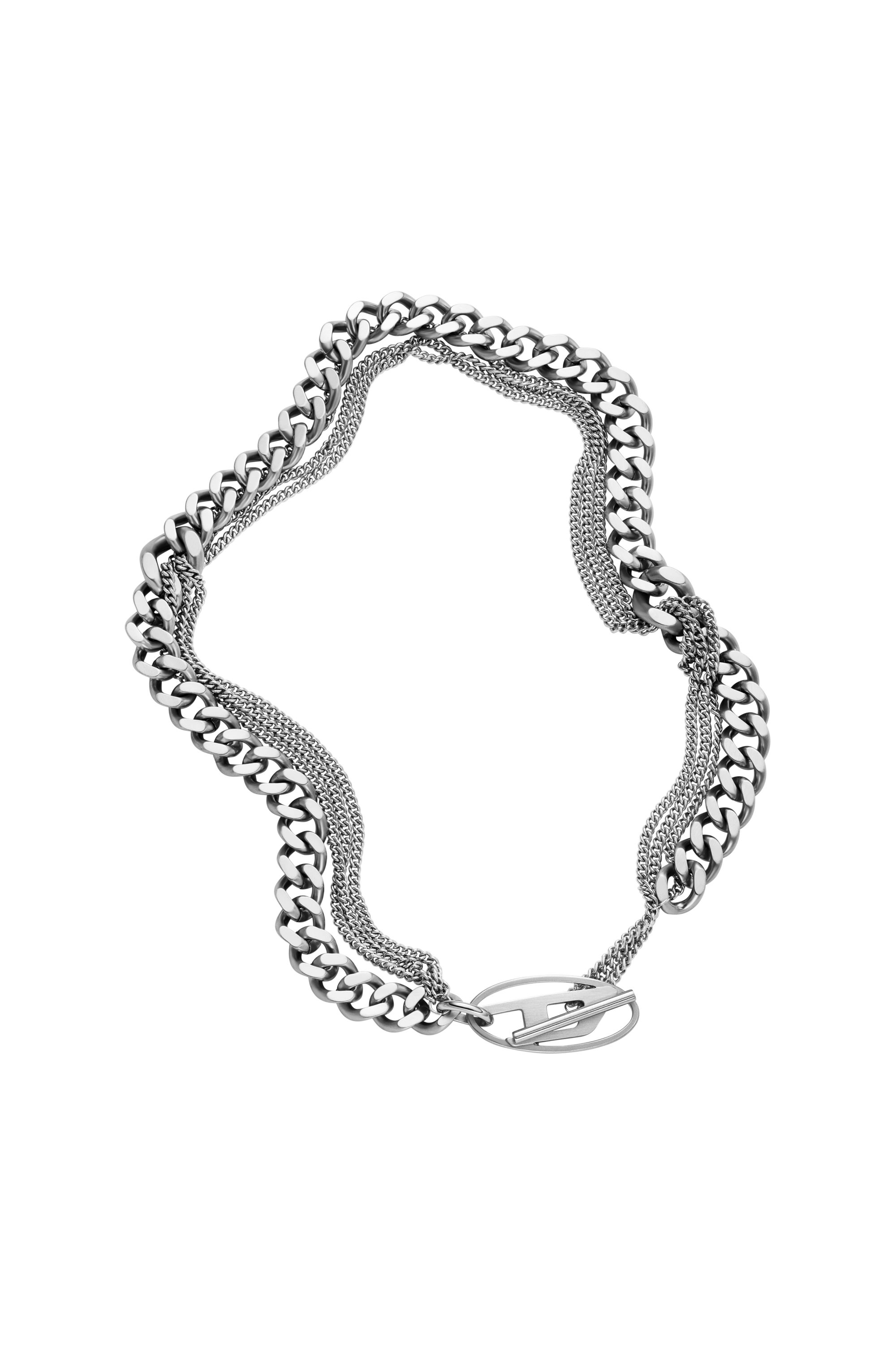 Diesel - DX1549040 JEWEL, Unisex's Stainless Steel Chain Necklace in Silver - 2