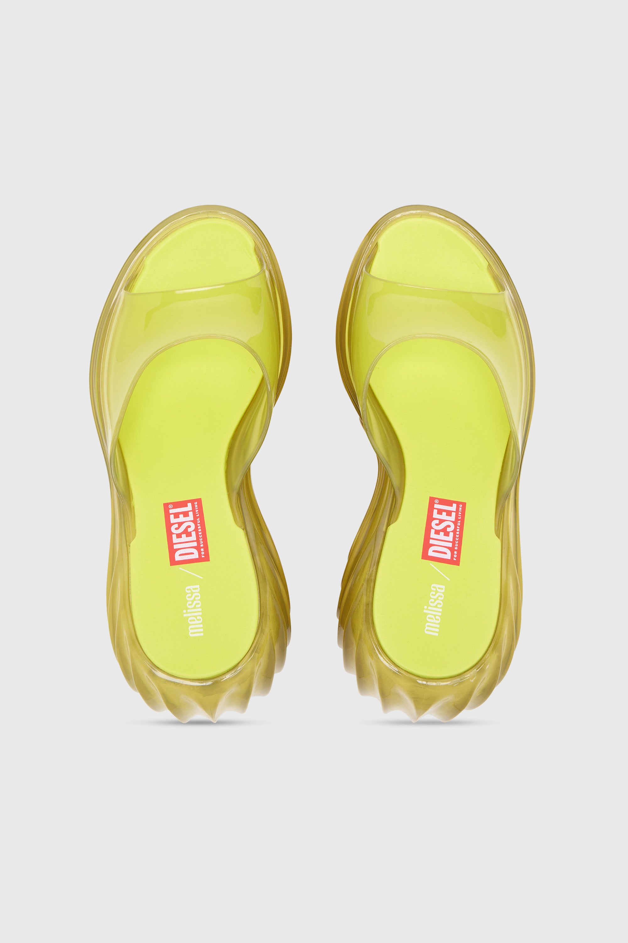 Diesel - MELISSA QUANTUM PLATFORM, Woman's Platform mule in Melflex&reg; in Yellow - 4
