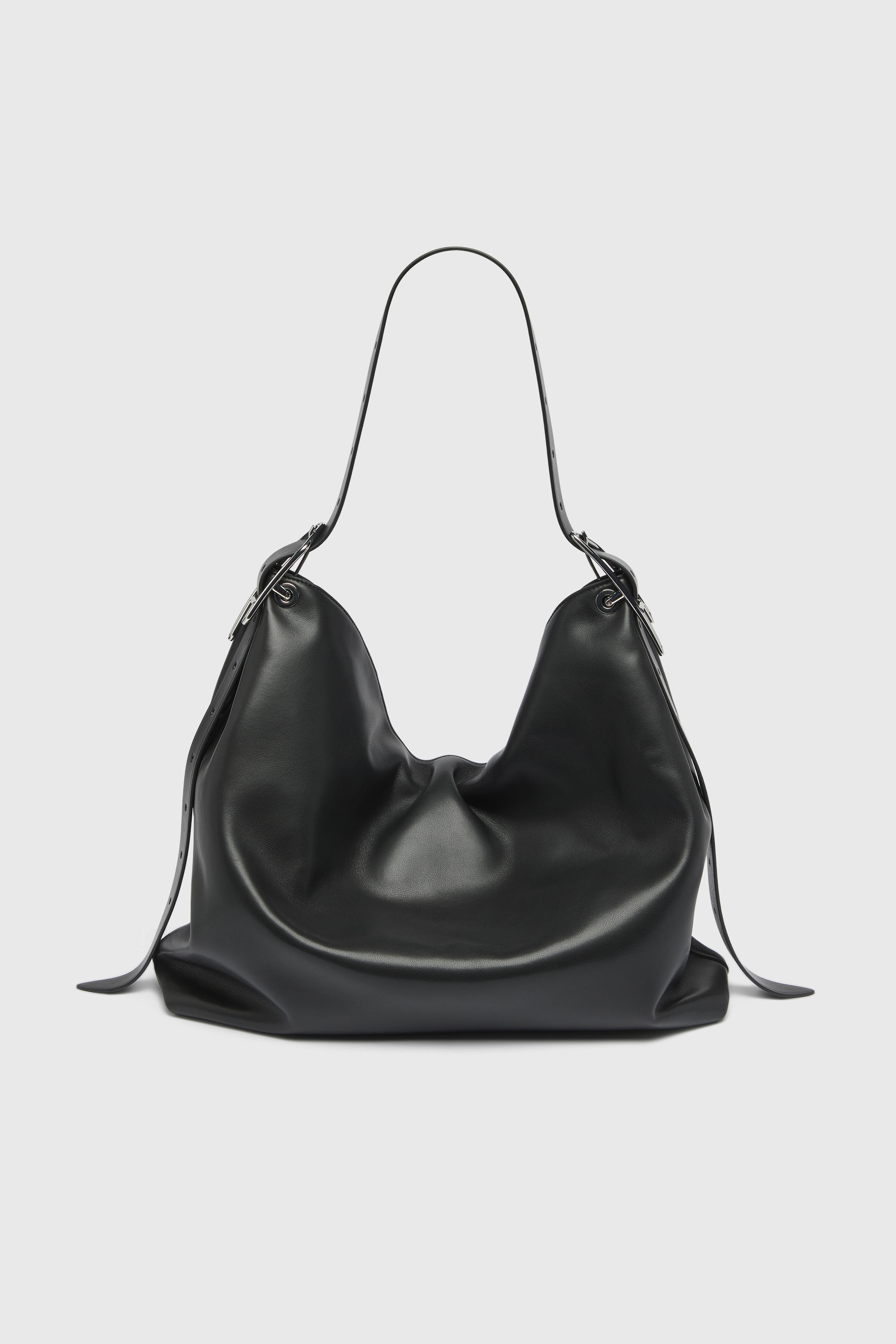 Diesel - D-LINE HOBO L, Woman's D-Line-Leather hobo bag in Black - 2