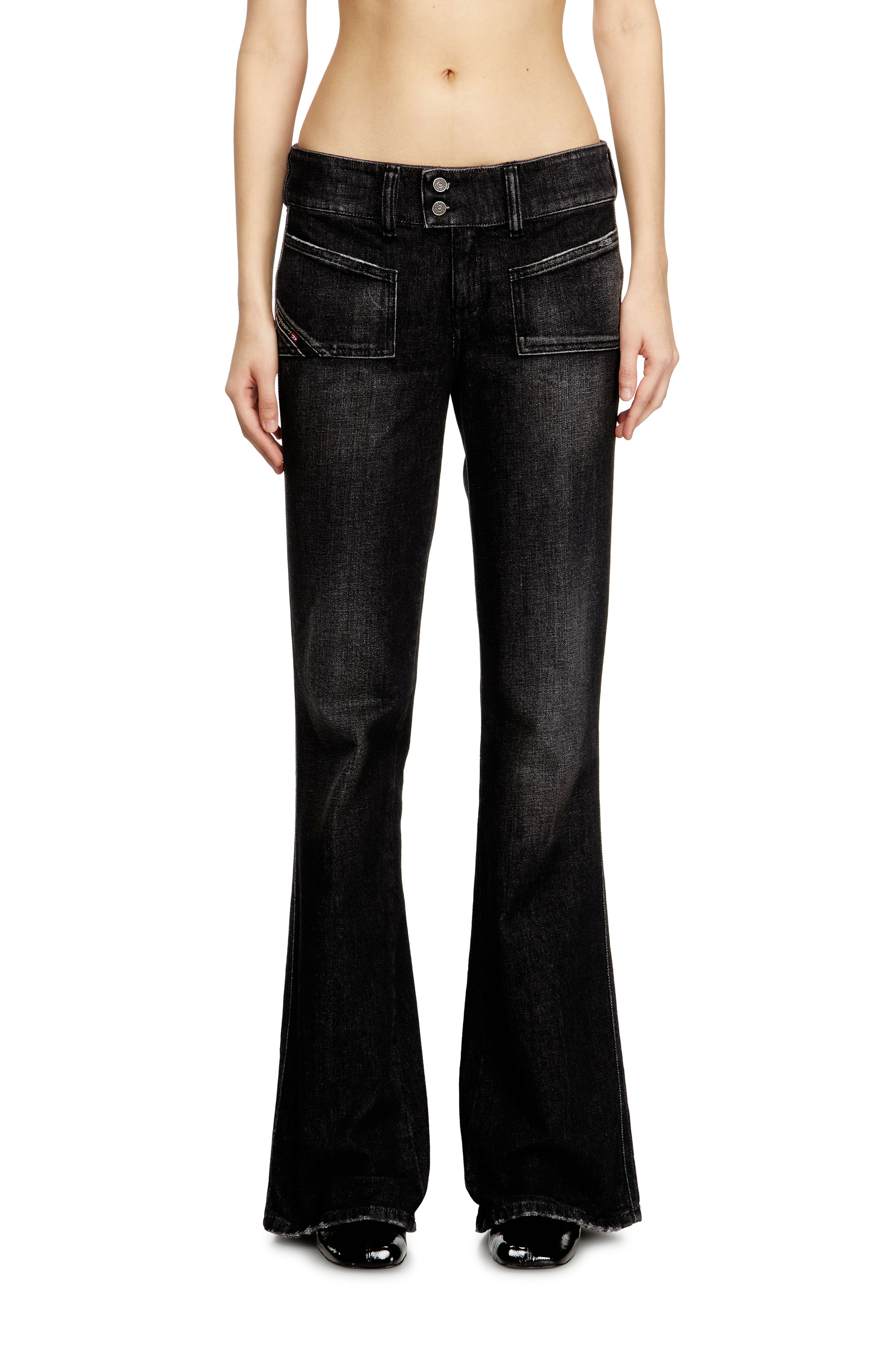 Diesel - Woman's Bootcut Jeans D-Hush 09N50, Black/Dark grey - 1