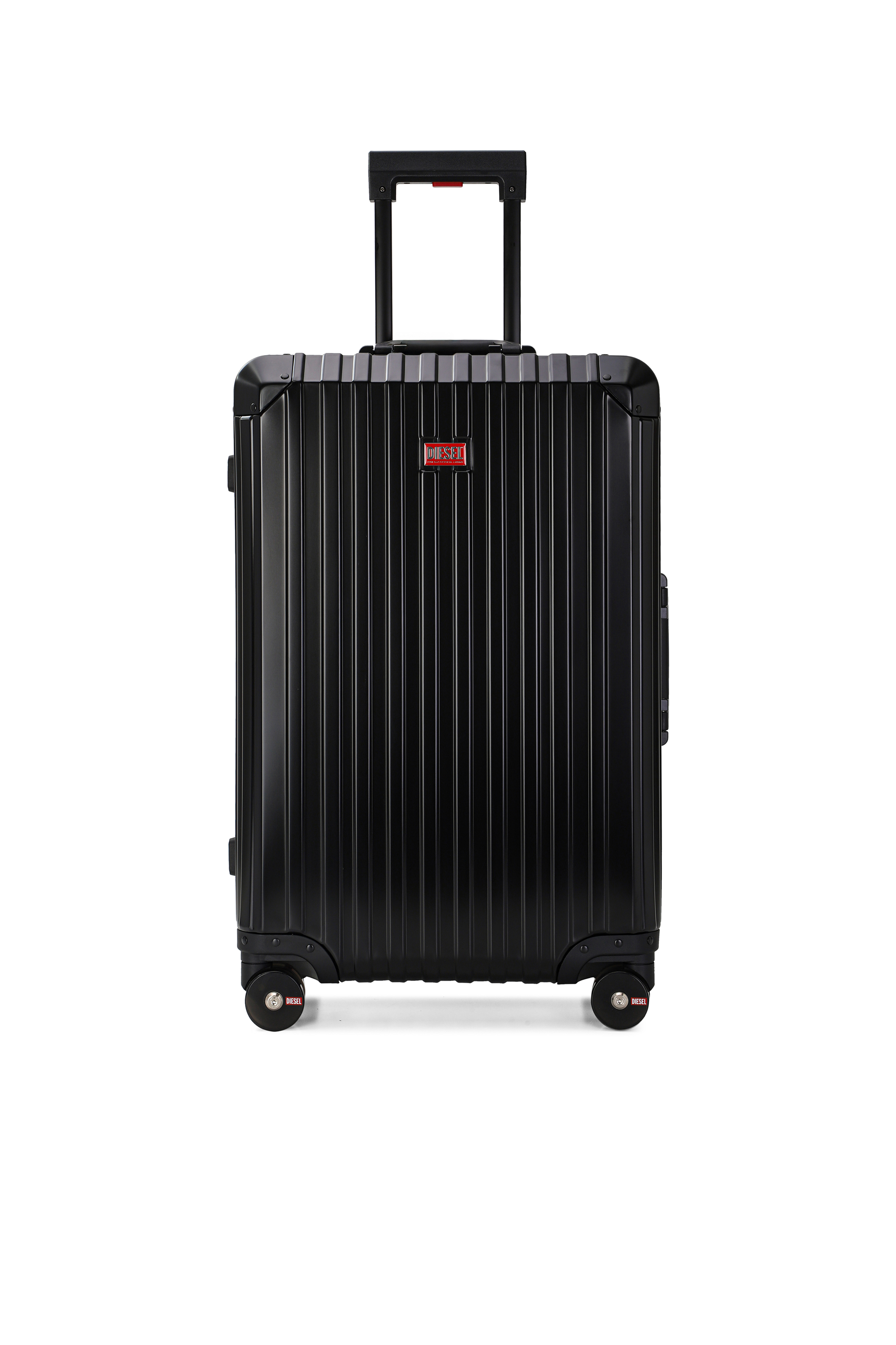 Diesel - DIESEL ALUMINUM TROLLEY- DSL002, Unisex's Aluminum suitcase size M in Black - 1