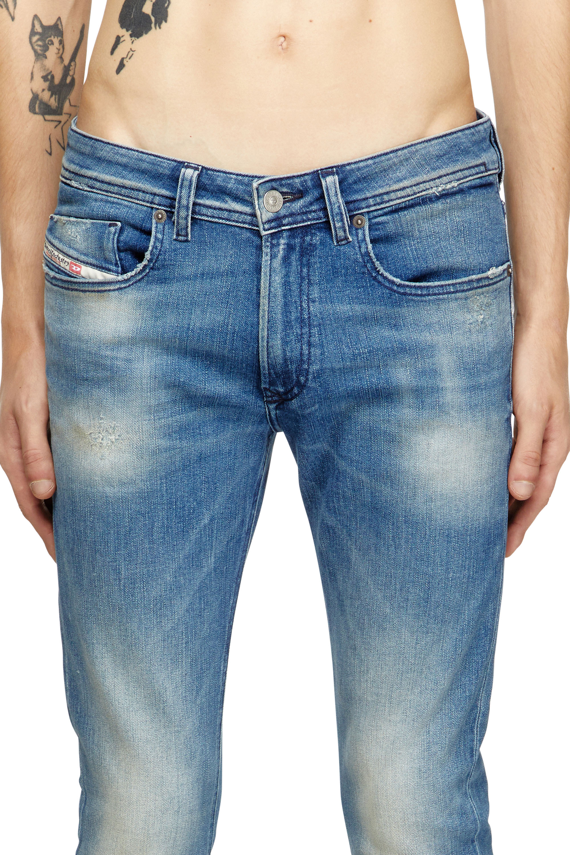 Skinny Jeans 1979 Sleenker 0DBDR, Medium blue Diesel - Man's Skinny Jeans 1979 Sleenker 0DBDR, Medium blue - 5