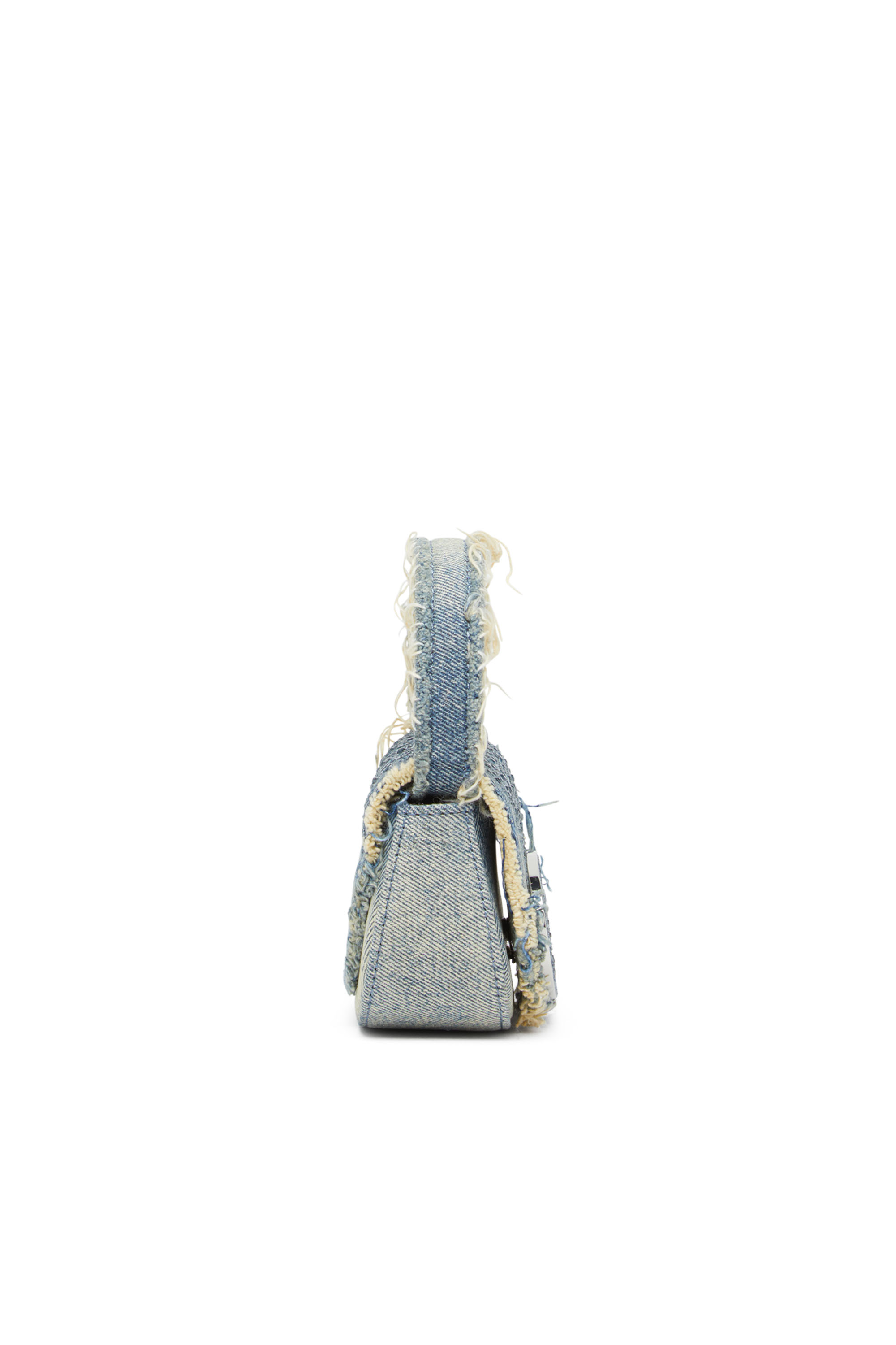 Diesel - 1DR XS, Woman's 1DR XS-Iconic mini bag in denim and crystals in Blue - 3