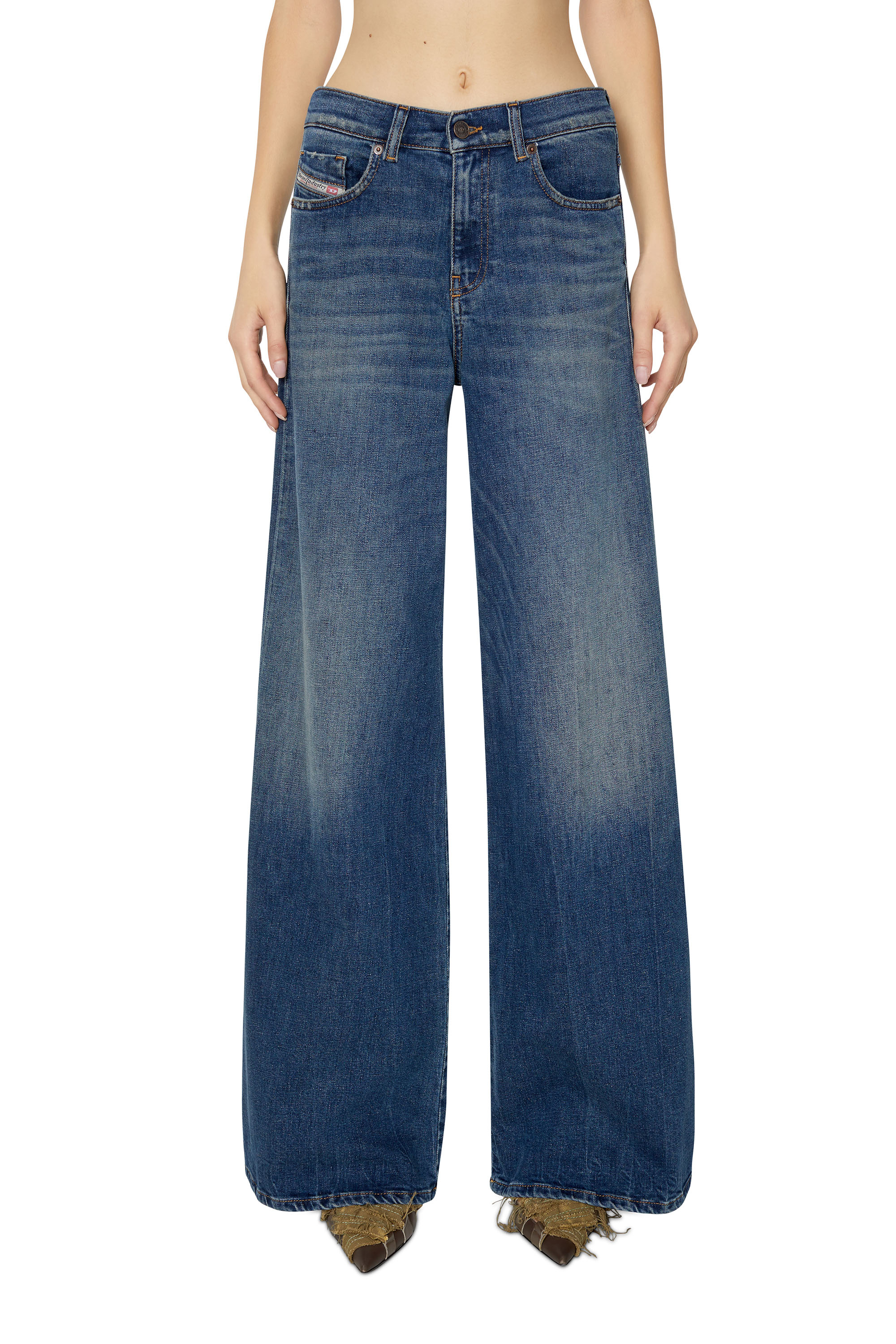 Diesel - Bootcut and Flare Jeans 1978 D-Akemi 09E66, Dark Blue - Image 1