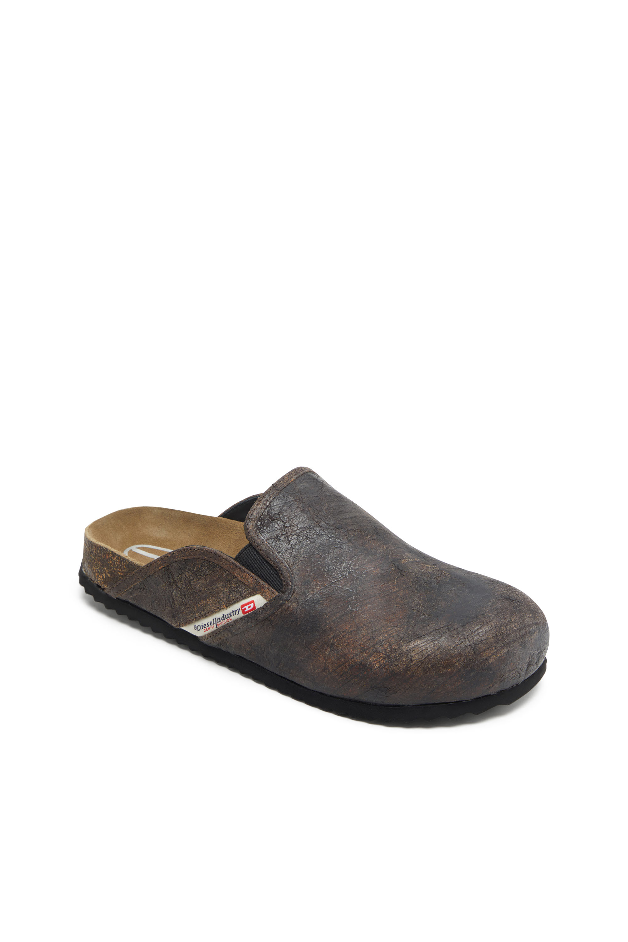 D-WOODSTOCK SLIP-ON, Brown Diesel - D-WOODSTOCK SLIP-ON, Man's D-Woodstock-Clogs in crackle-effect suede in Brown - 6