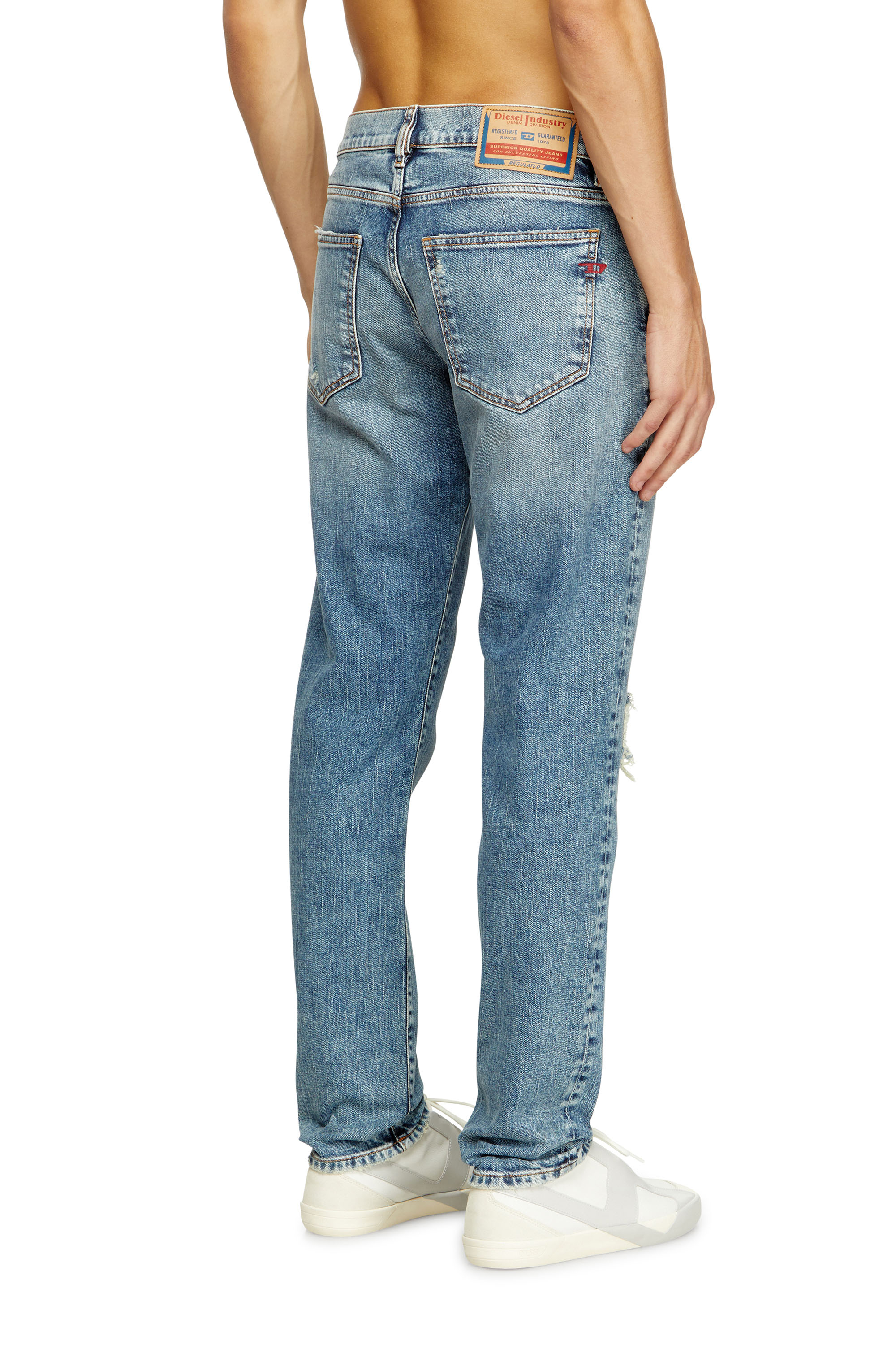 Diesel - Man's Slim Jeans 2019 D-Strukt 09L34, Light Blue - 4