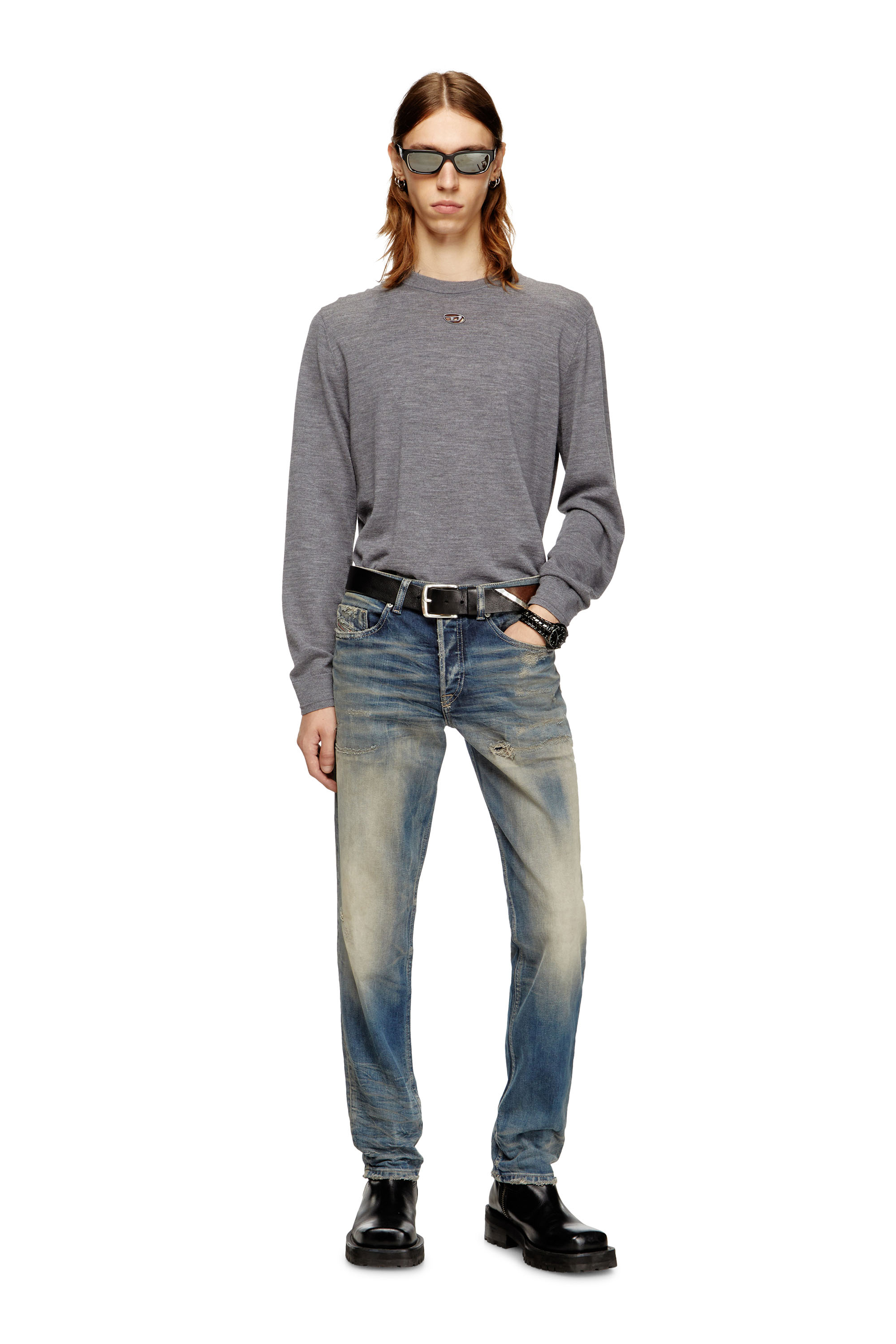 Regular Jeans 2023 D-Finitive 09M18, Medium blue Diesel - Man's Regular Jeans 2023 D-Finitive 09M18, Medium blue - 1