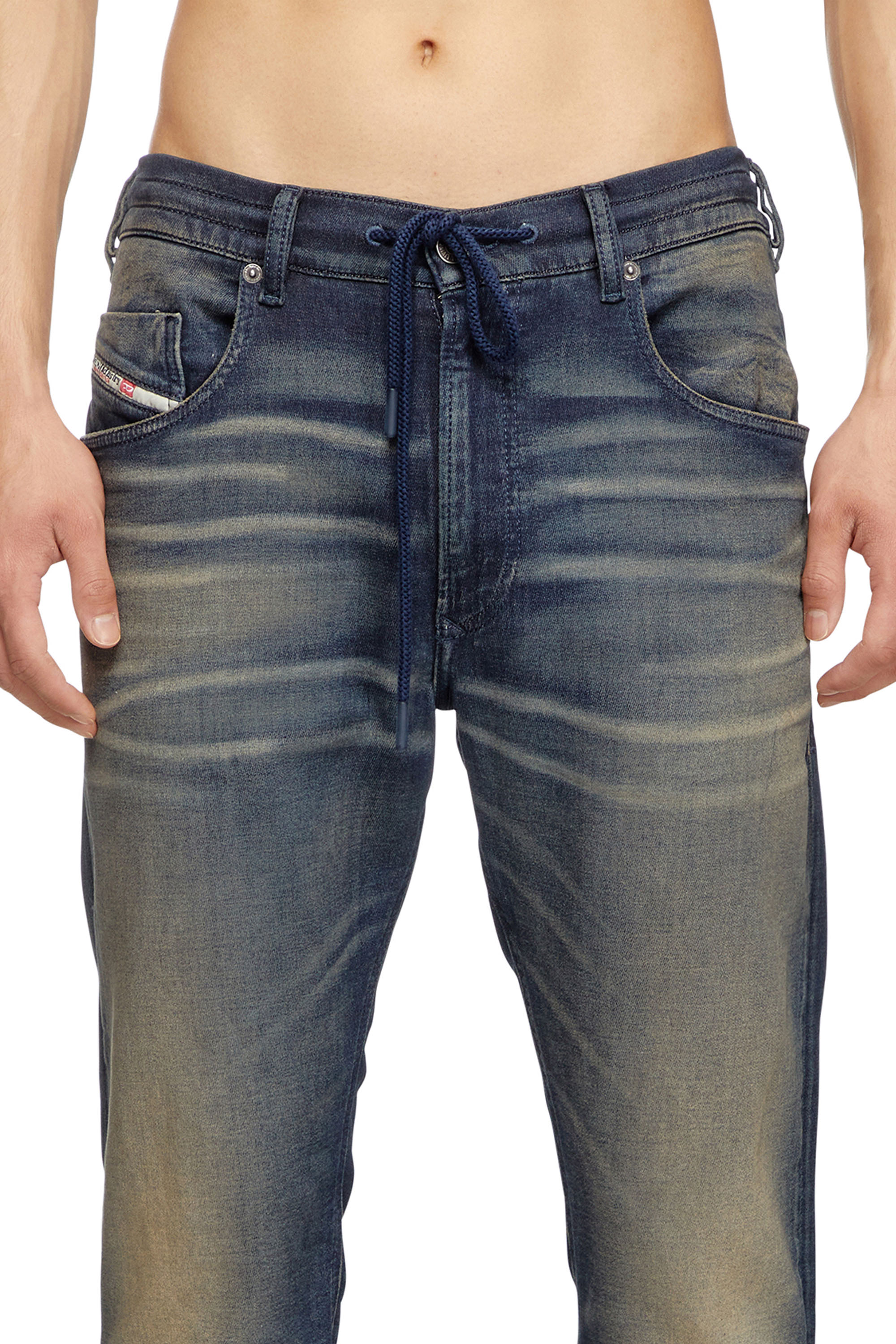 Diesel - Man's Regular 2030 D-Krooley Joggjeans® 068PM, Dark Blue - 4