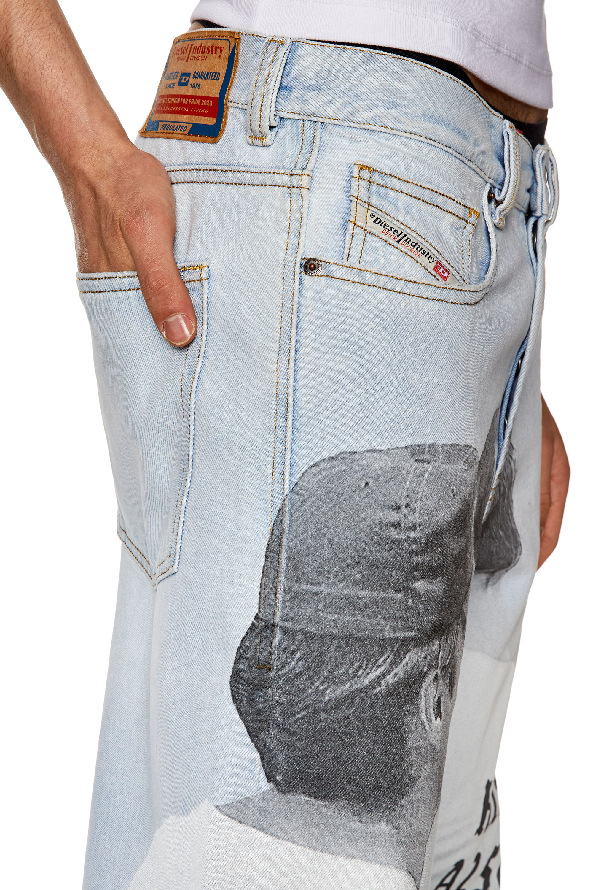 Diesel - Straight Jeans 2010 D-Macs 007U4, Light Blue - Image 5