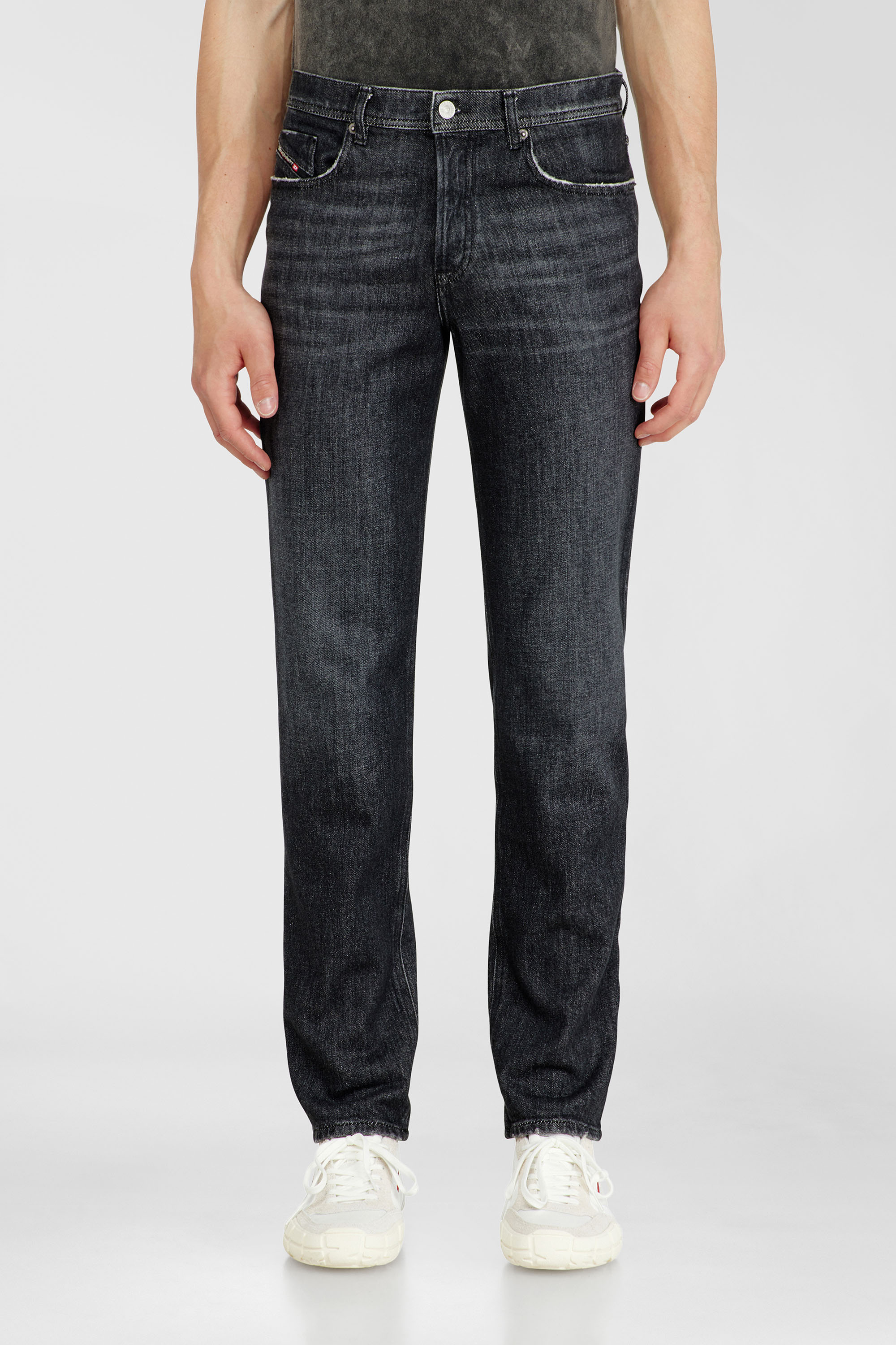 Diesel - Man's Regular Jeans 2023 D-Finitive 09P79, Black/Dark grey - 1