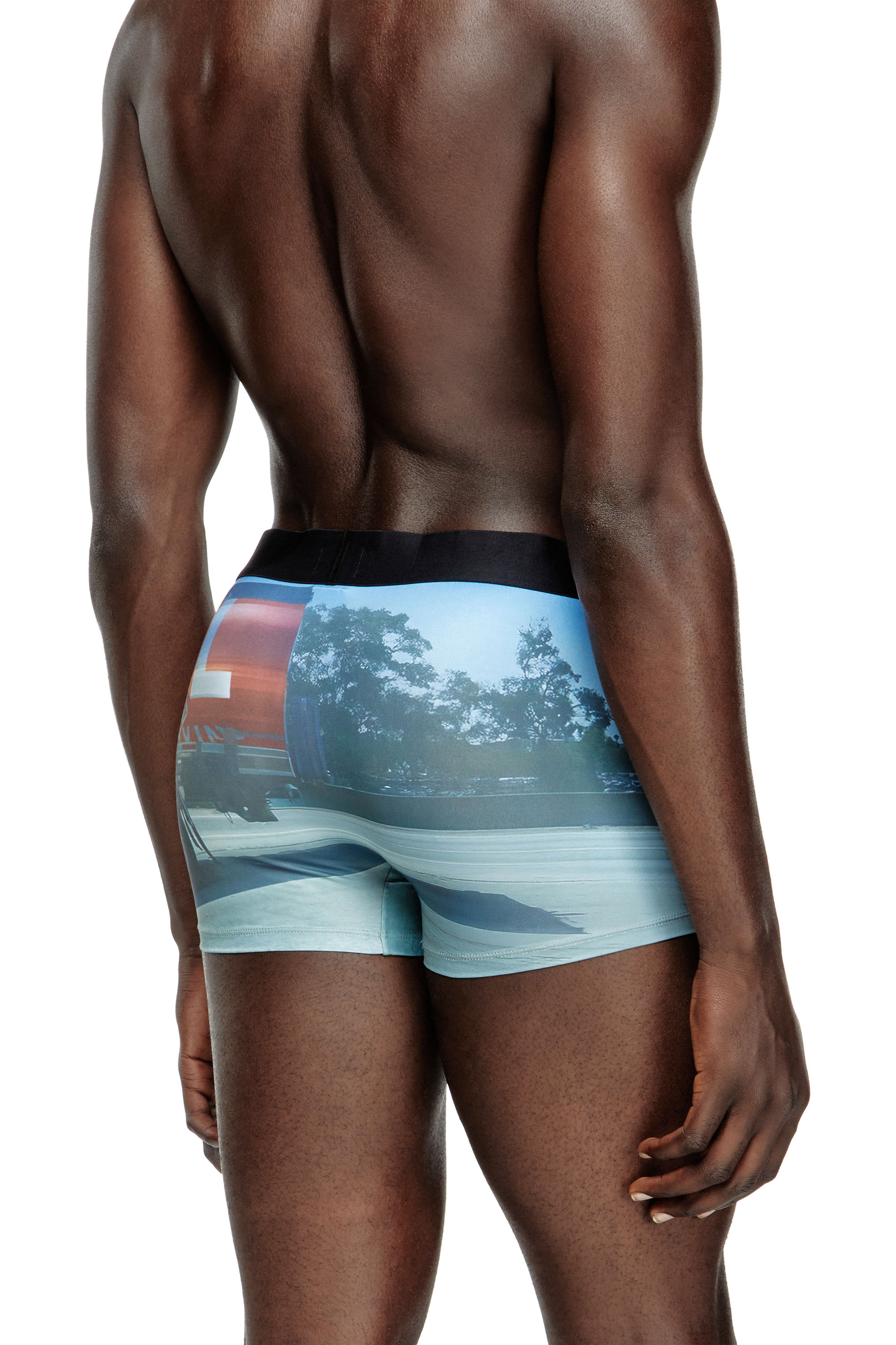 Diesel - DAMIEN-D-POP-40, Man's Boxer briefs with Pop print in Light Blue - 4
