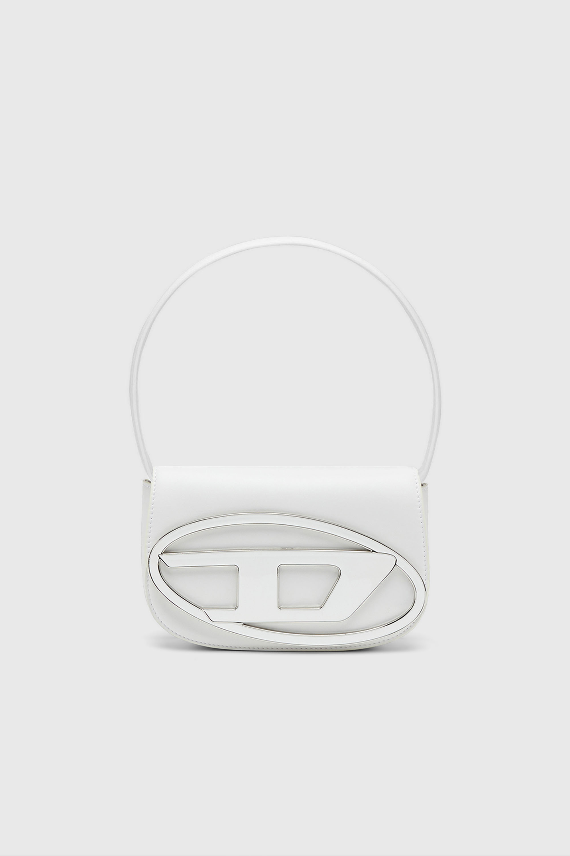 Diesel - 1DR, Woman's 1DR-Iconic shoulder bag in nappa leather in White - 1