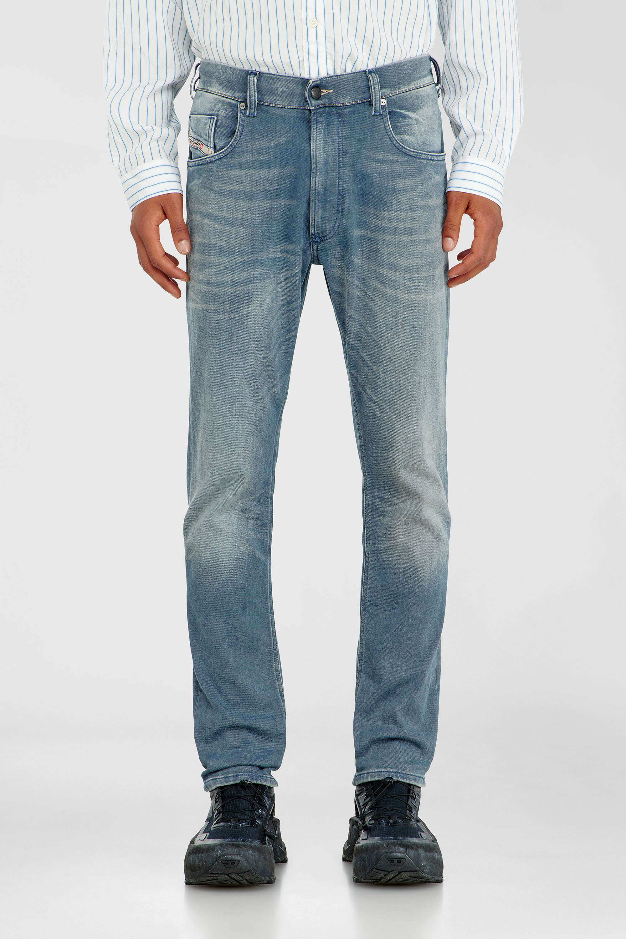 Diesel - Man's Regular 2032 D-Krooley-BW Joggjeans&reg; 09P91, Light Blue - 1