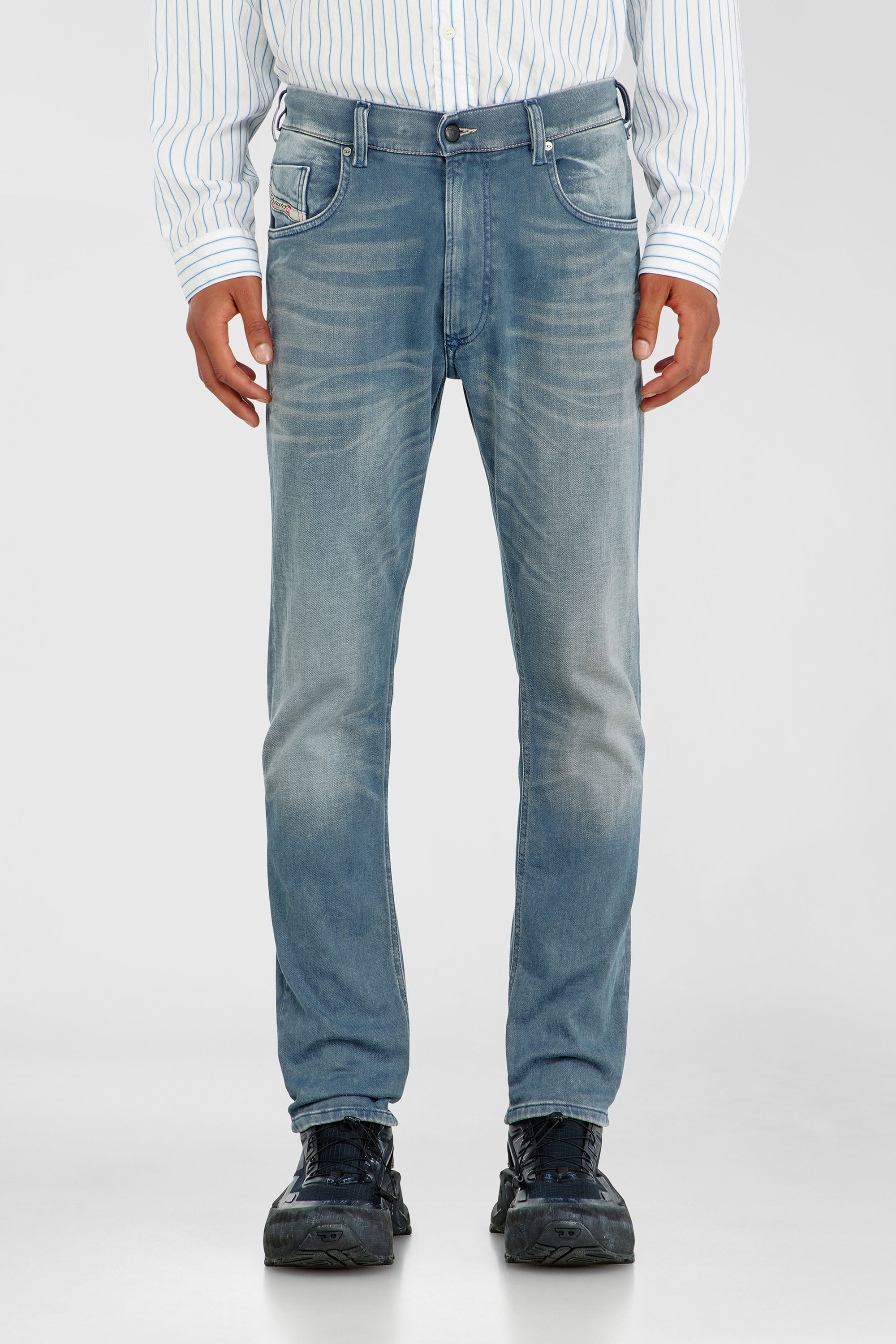 Diesel - Man's Regular 2032 D-Krooley-BW Joggjeans&reg; 09P91, Light Blue - 2