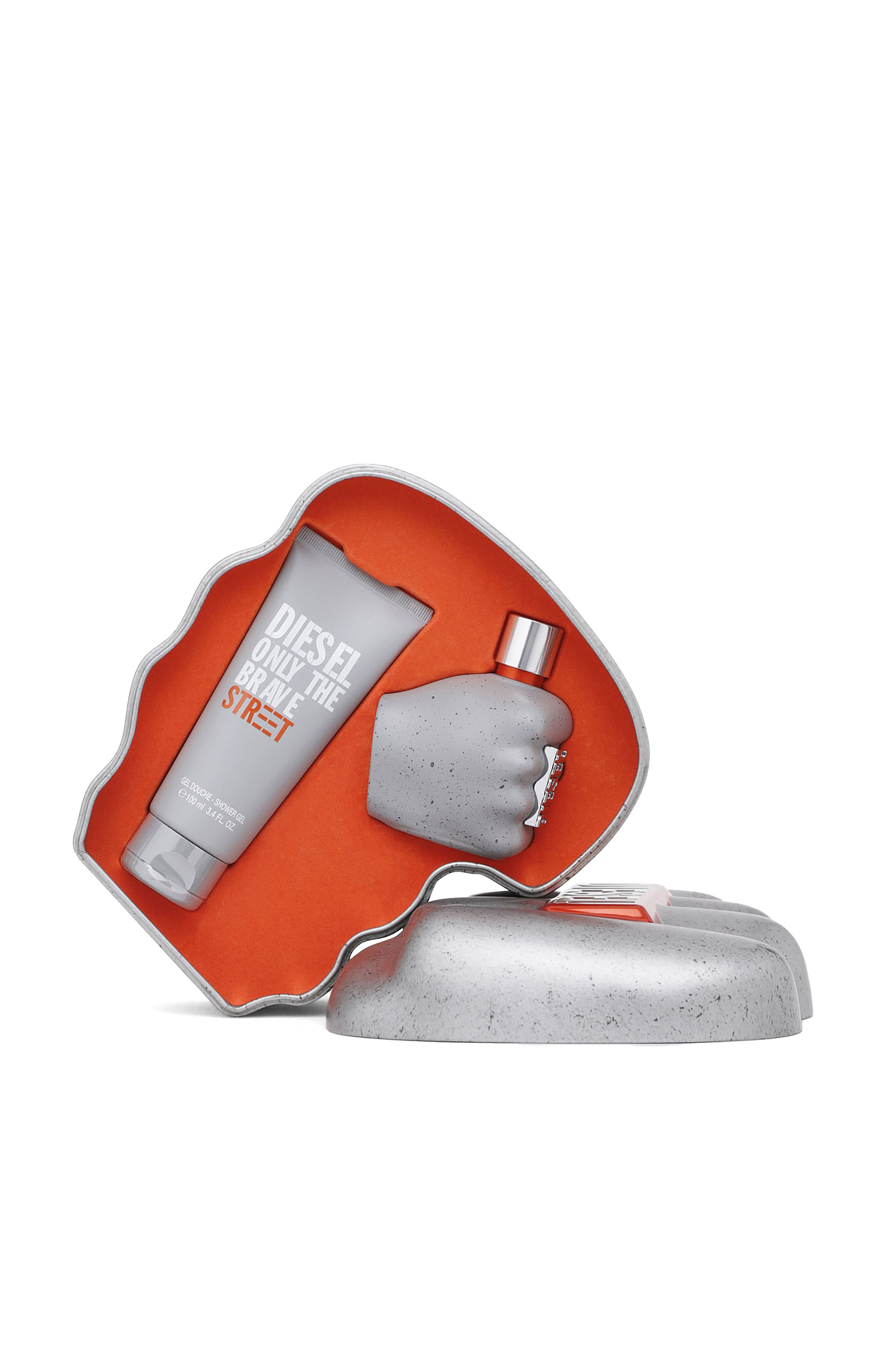 Diesel - ONLY THE BRAVE STREET 75ML METAL GIFT SET, Man's Metallic gift set  with Eau de Toilette for man 75ml and shower gel 100 ml in Generic - 2