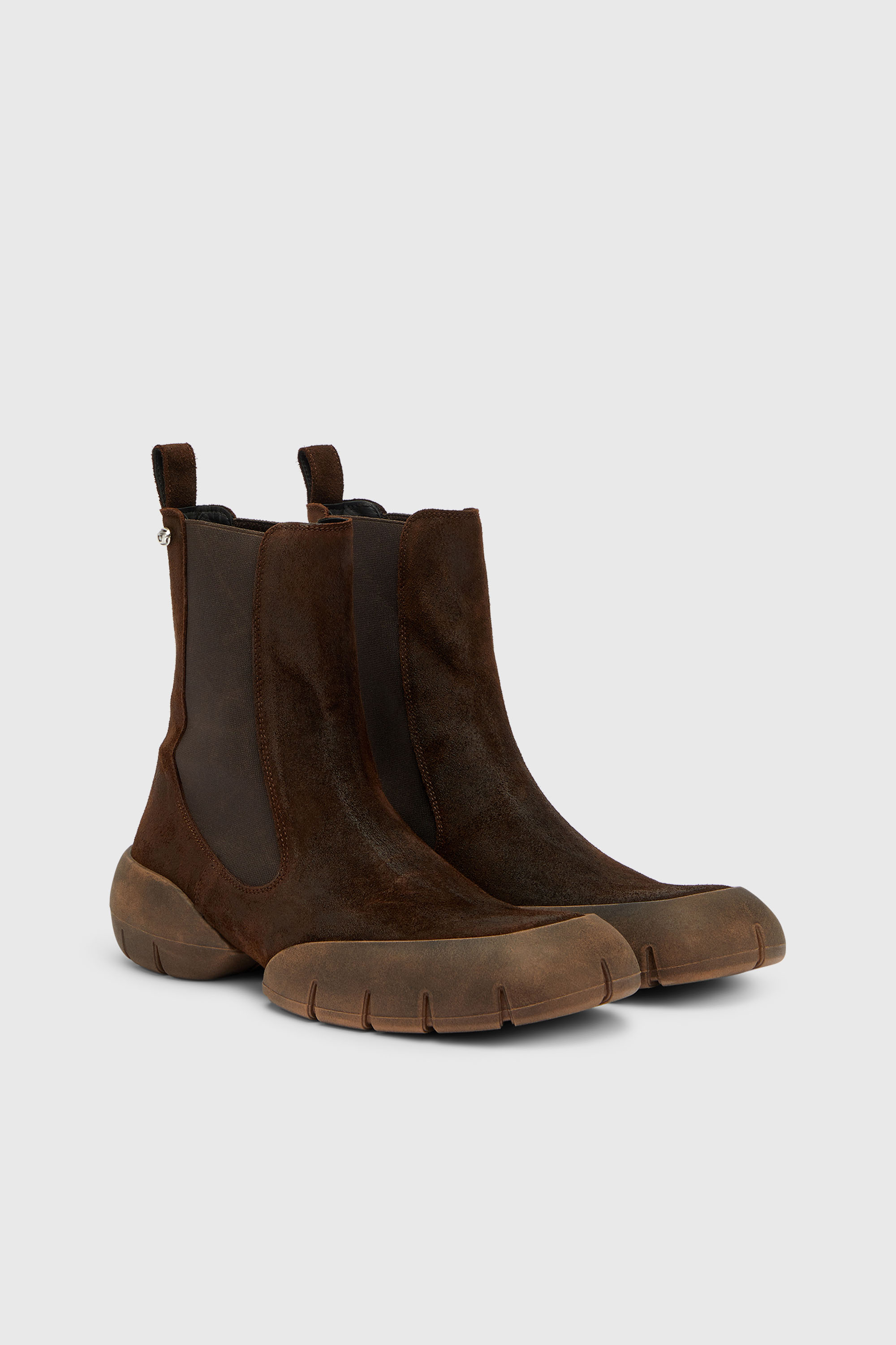 Diesel - D-MATHIEU CH, Man's D-Mathieu - Suede boots with rubber outsole in null - 2