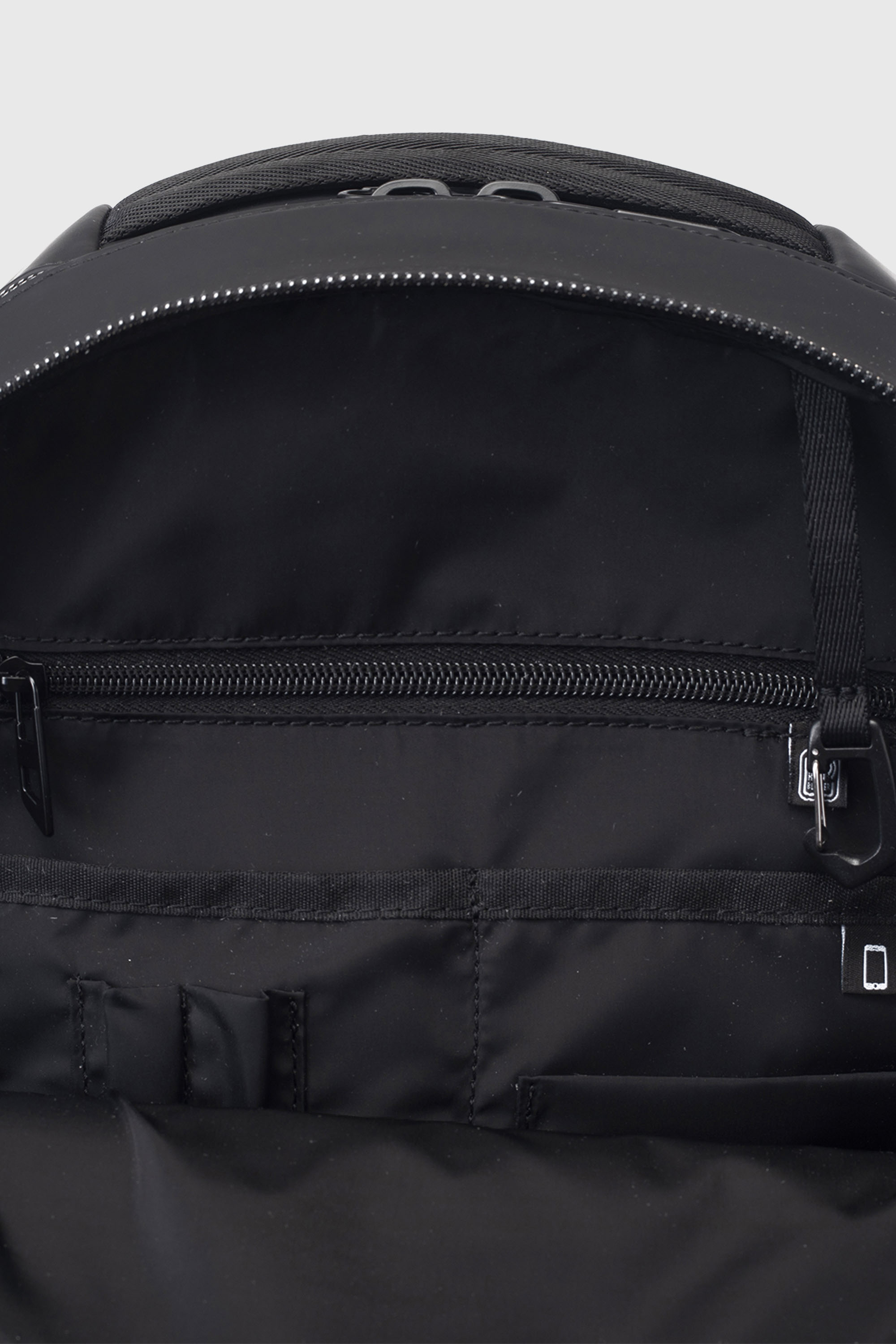Diesel - DIESEL ALUMINUM BACKPACK DSB003, Unisex's Functional business backpack in Black - 2