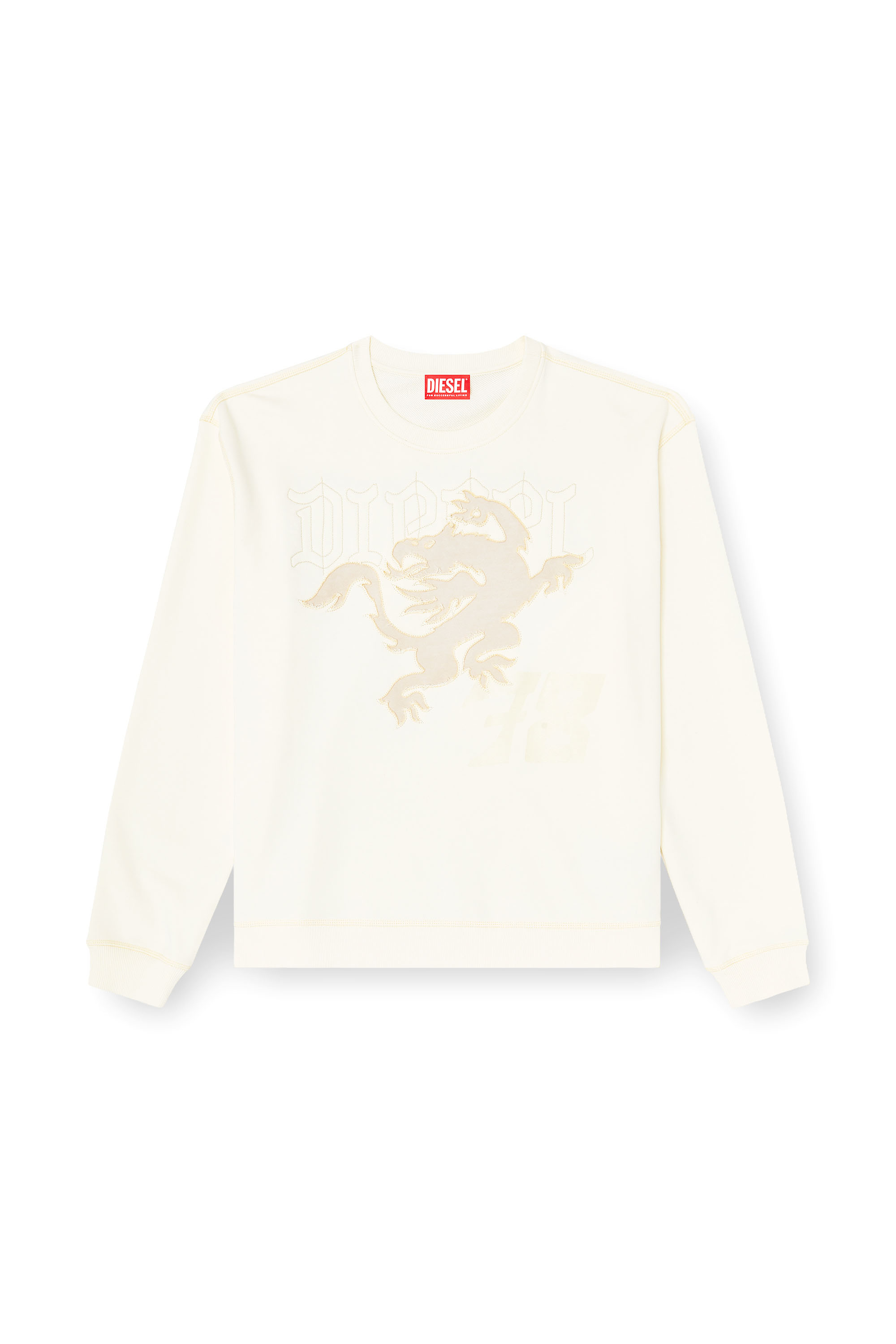 Diesel - S-NORM-AA3, Man's Sweatshirt with embroidery and print in null - 3