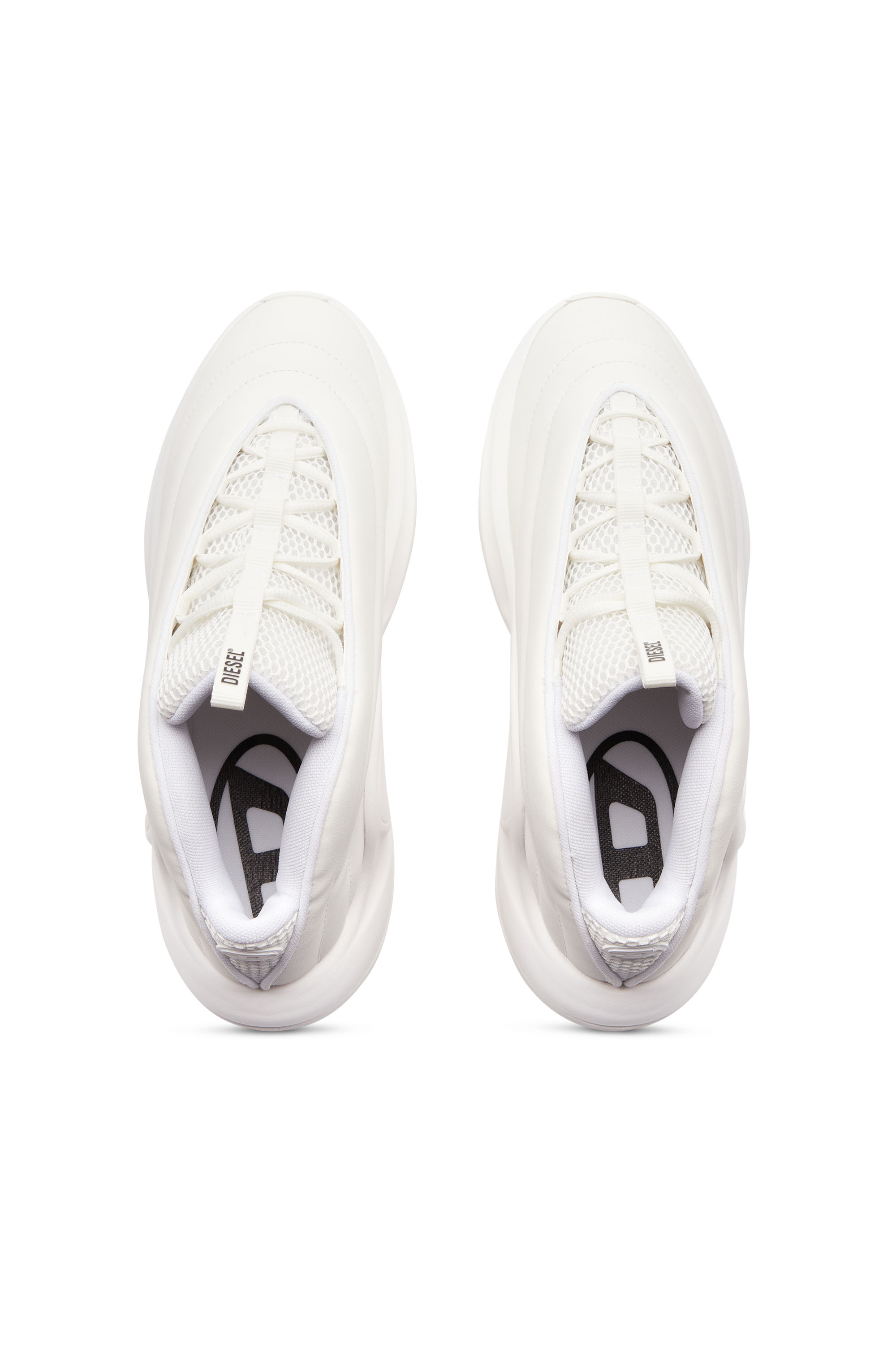 S-D-RUNNER X, White Diesel - S-D-RUNNER X, Unisex's S-D-Runner X-Slip-on sneakers with matte Oval D instep in White - 4