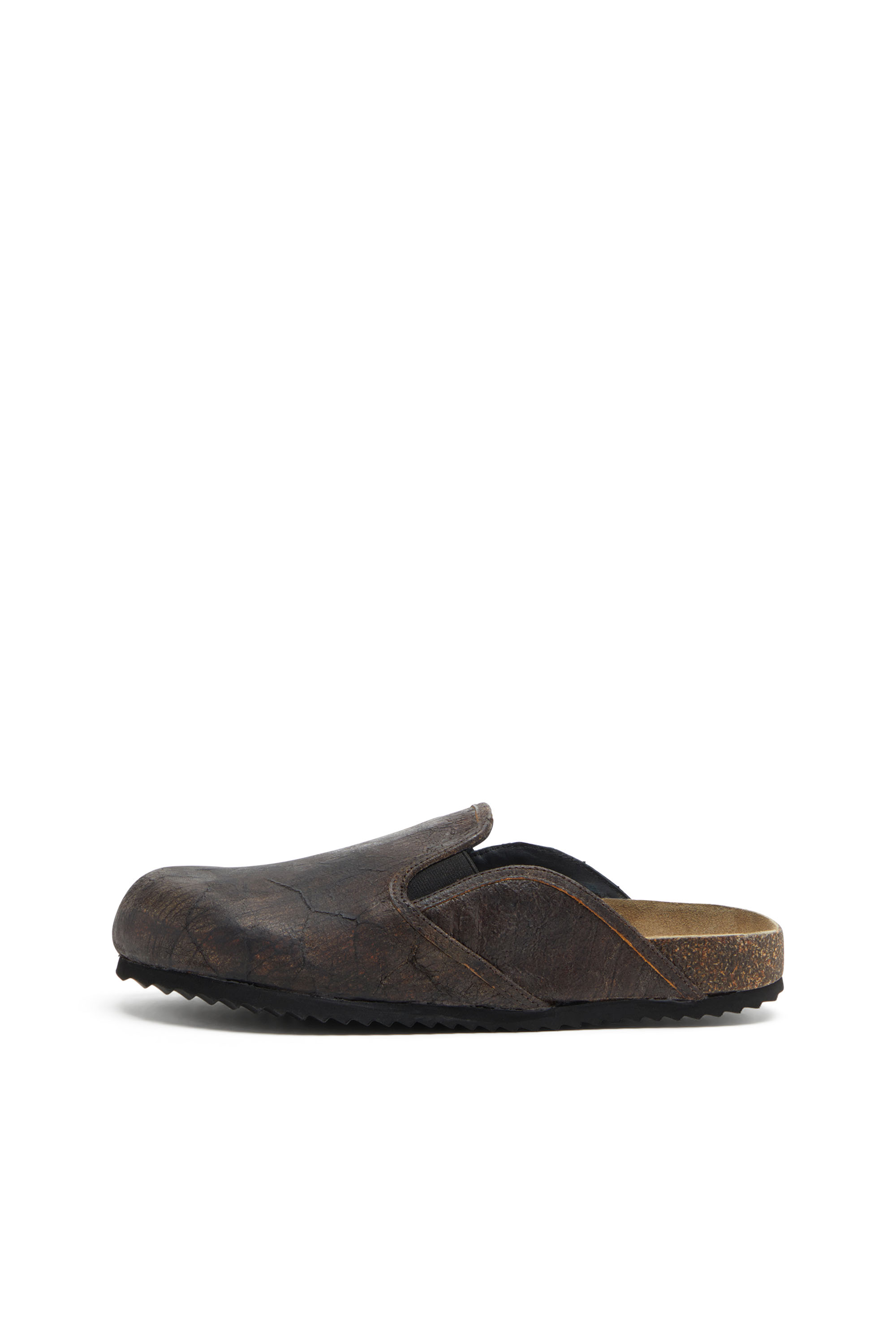 D-WOODSTOCK SLIP-ON, Brown Diesel - D-WOODSTOCK SLIP-ON, Man's D-Woodstock-Clogs in crackle-effect suede in Brown - 7