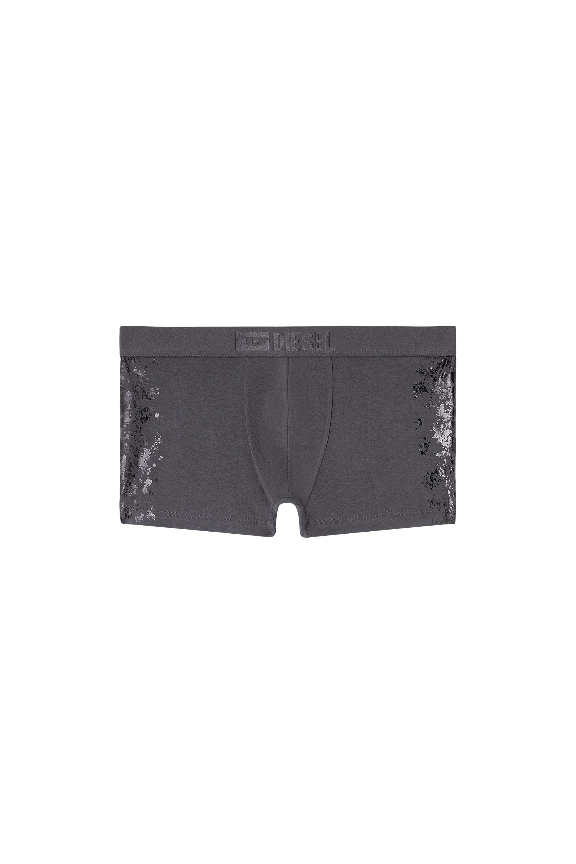 Diesel - DAMIEN-GFT, Man's Stretch-cotton boxers with tonal print in Grey - 3