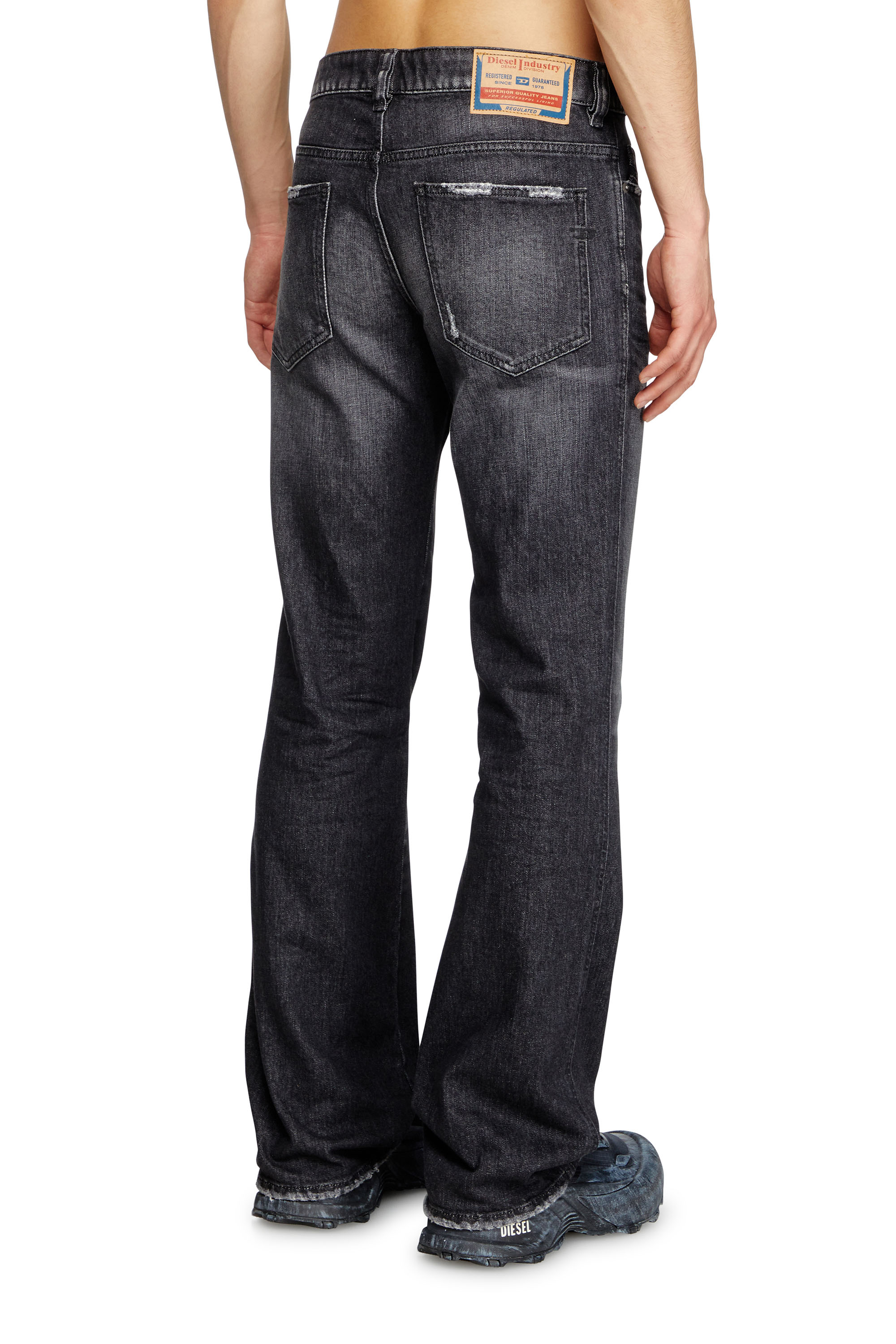 Bootcut Jeans 1998 D-Buck 09L50, Black/Dark grey Diesel - Man's Bootcut Jeans 1998 D-Buck 09L50, Black/Dark grey - 4