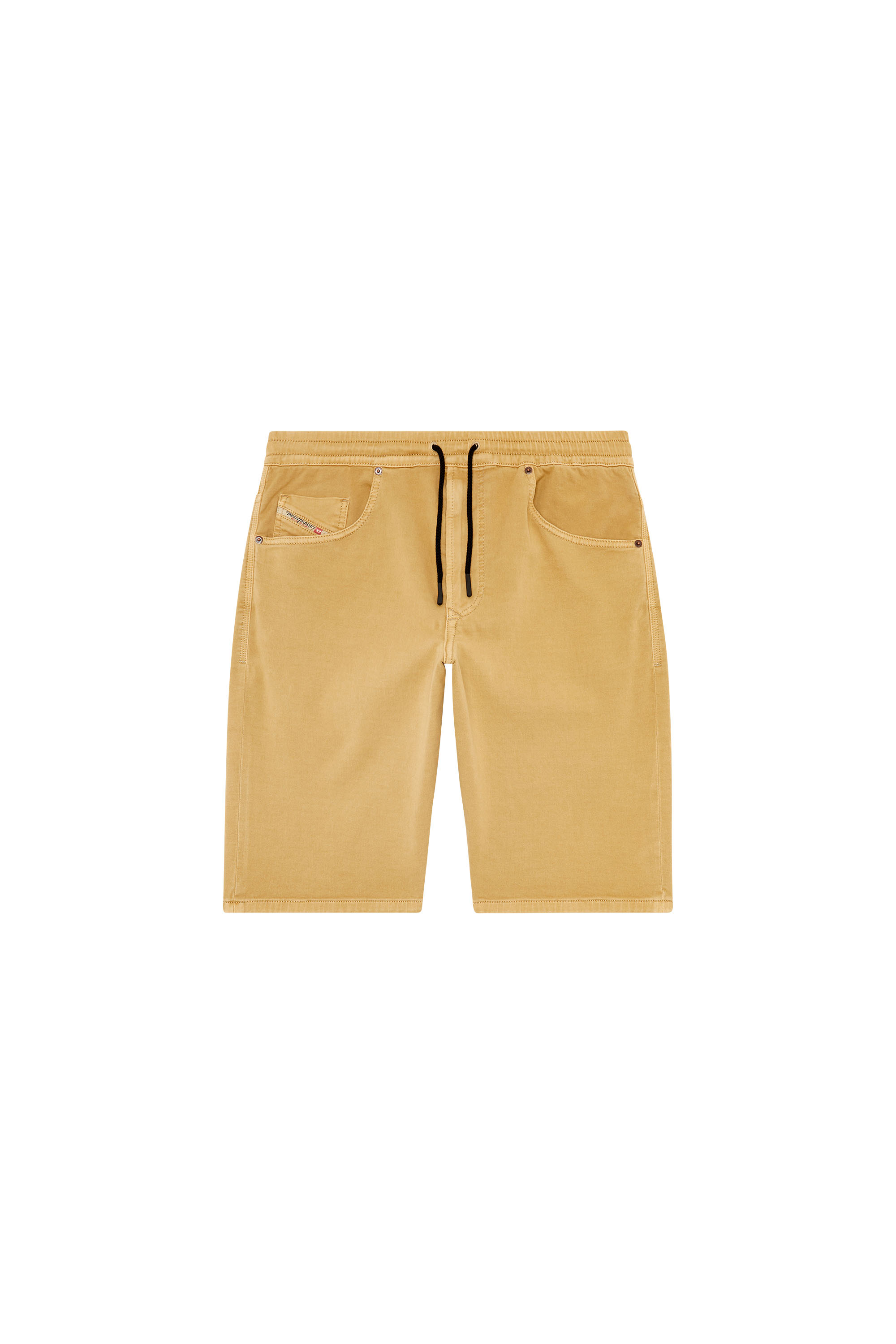 Diesel - 2033 D-KROOLEY-SHORT JOGG, Man's Chino shorts in JoggJeans in Light Brown - 2