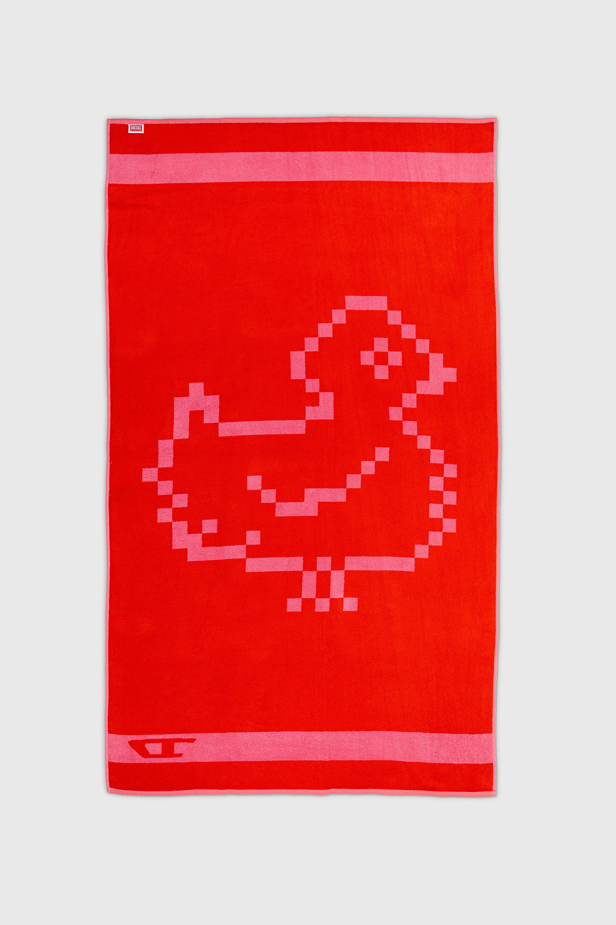 Diesel - 1018133  PIXEL TOYS 1 PINK/RED TOWEL, Unisex's Terry towel 100x180 cm in Red - 2