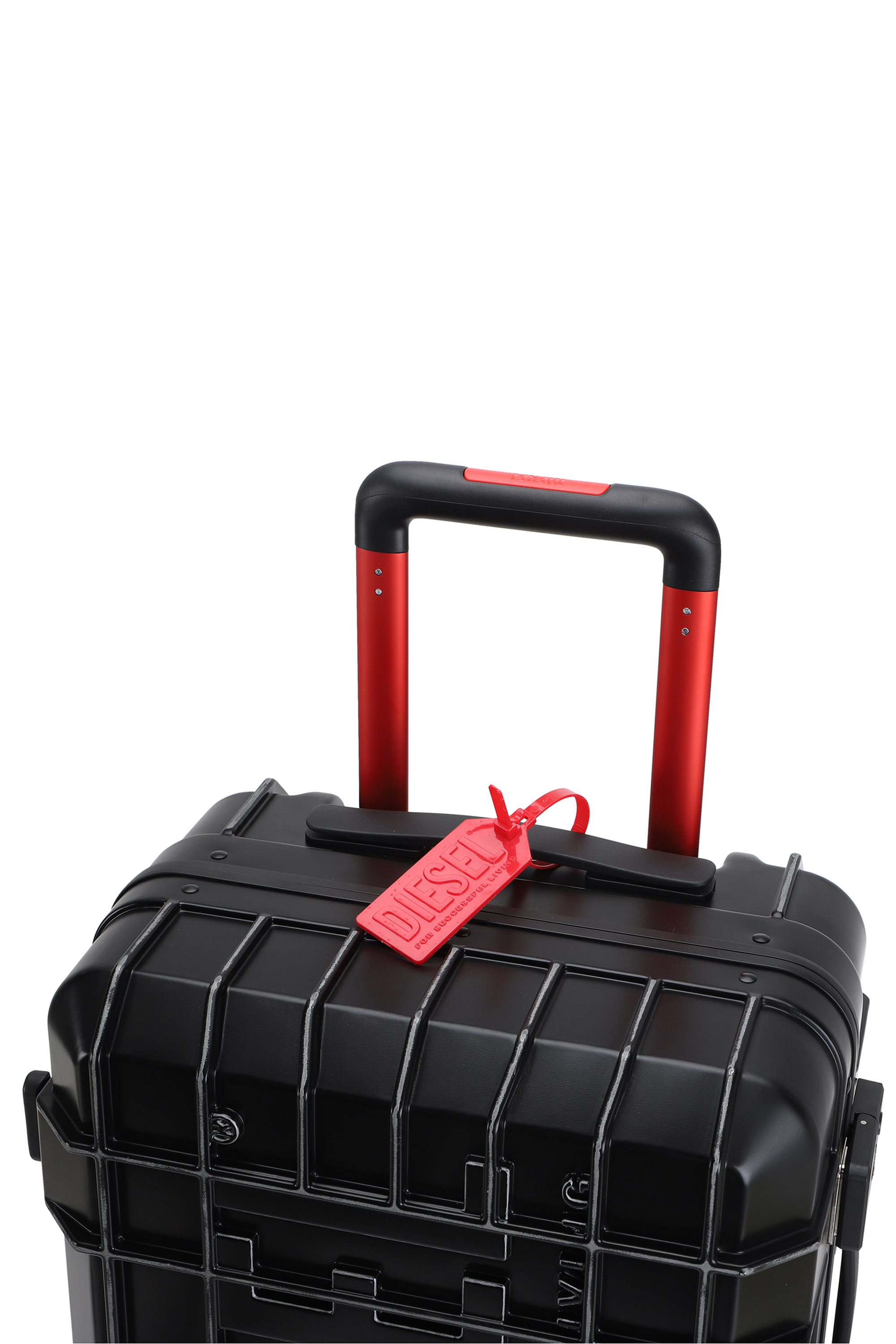 Diesel - DIESEL PC STRONG IMAGE TROLLEY- DSL003, Unisex's Rugged carry‑on suitcase 20" in Black - 6